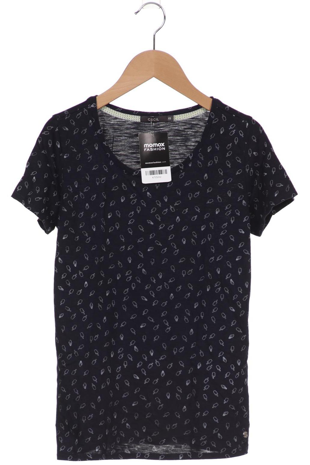 

CECIL Damen T-Shirt, marineblau
