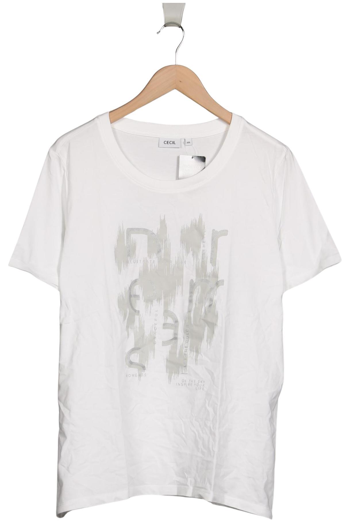 

Cecil Damen T-Shirt, weiß, Gr. 46