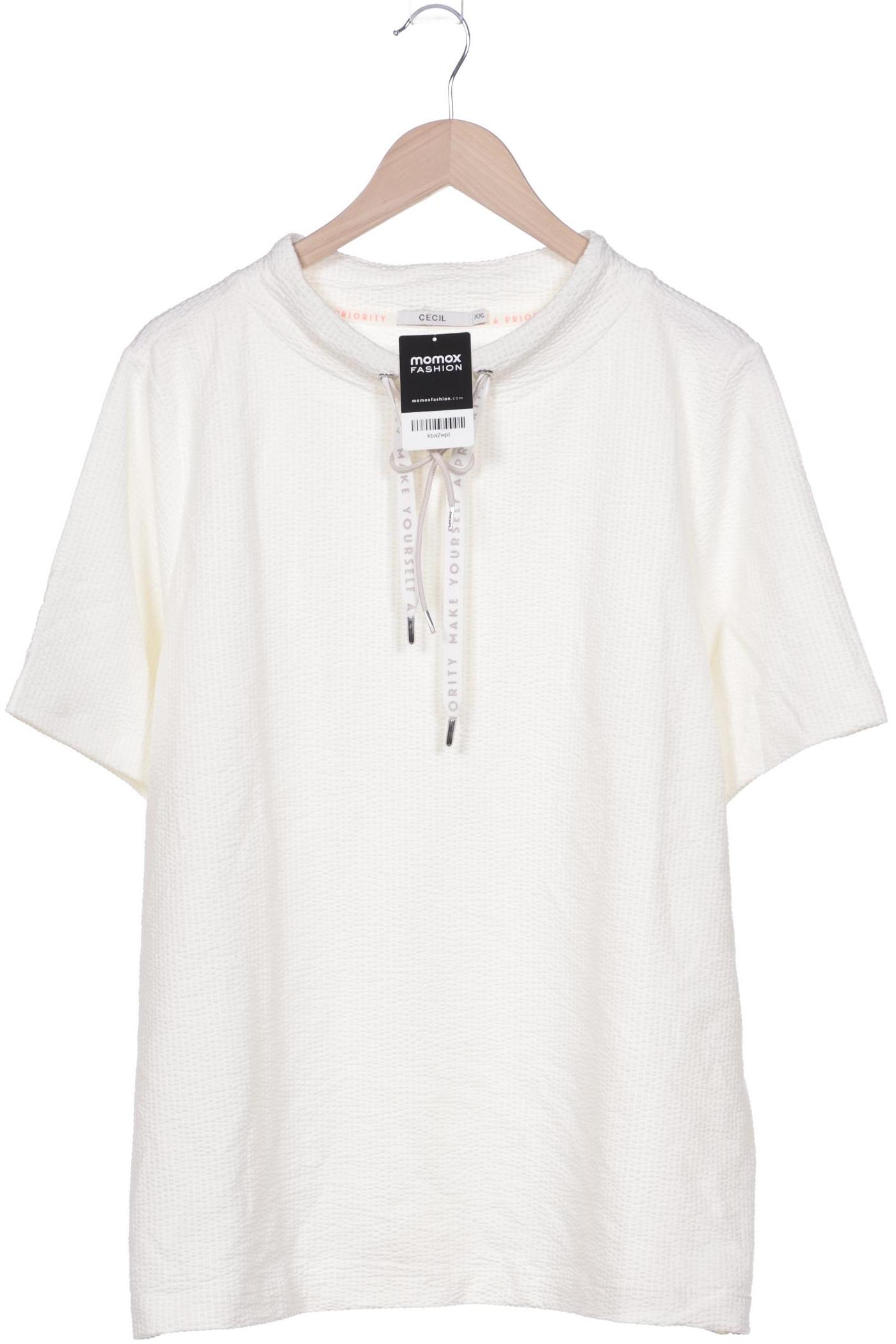 

Cecil Damen T-Shirt, cremeweiß, Gr. 46