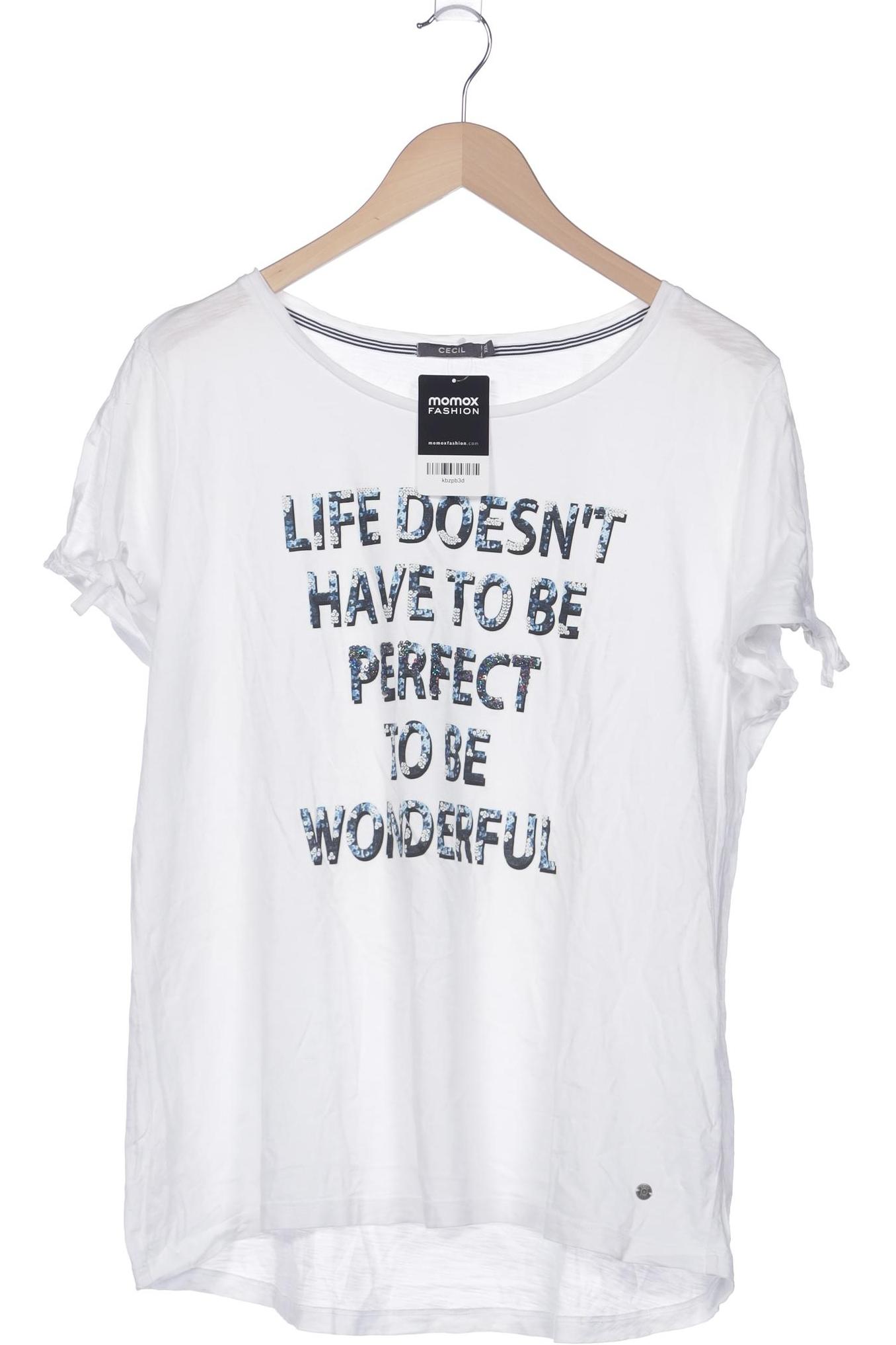 

Cecil Damen T-Shirt, weiß, Gr. 46