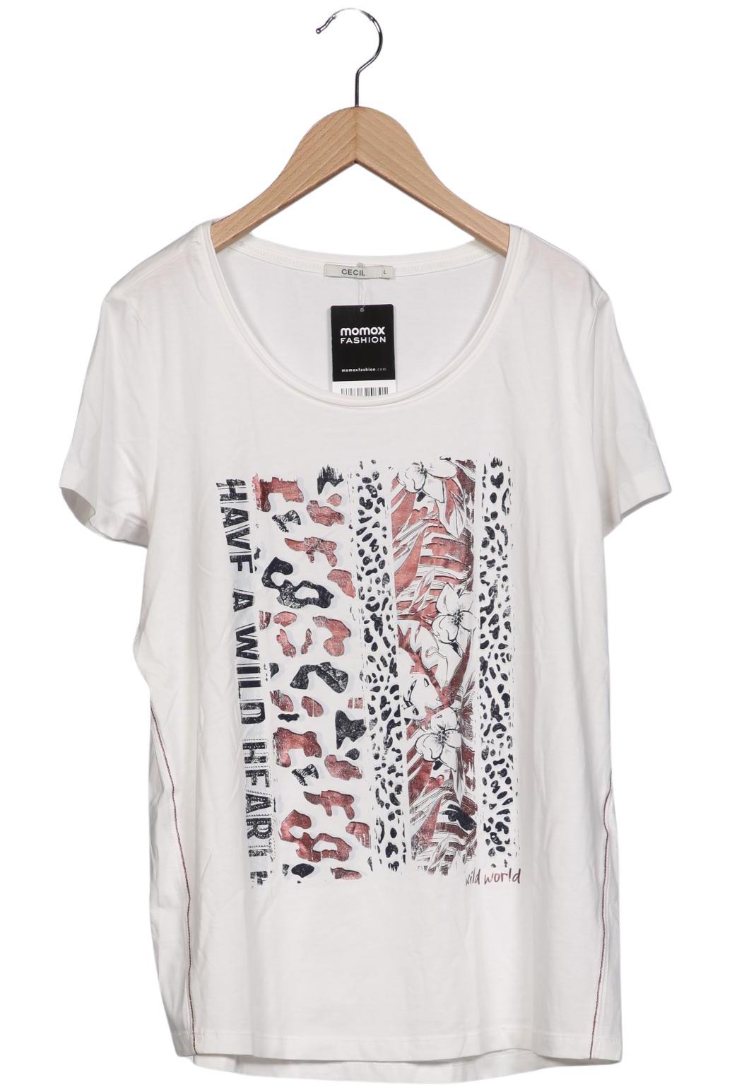 

Cecil Damen T-Shirt, weiß, Gr. 42