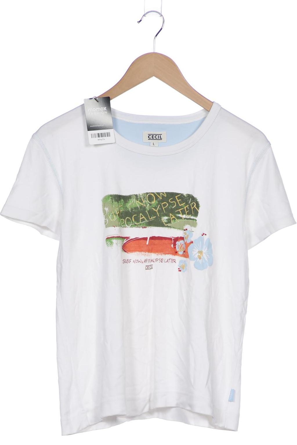 

Cecil Damen T-Shirt, weiß, Gr. 42