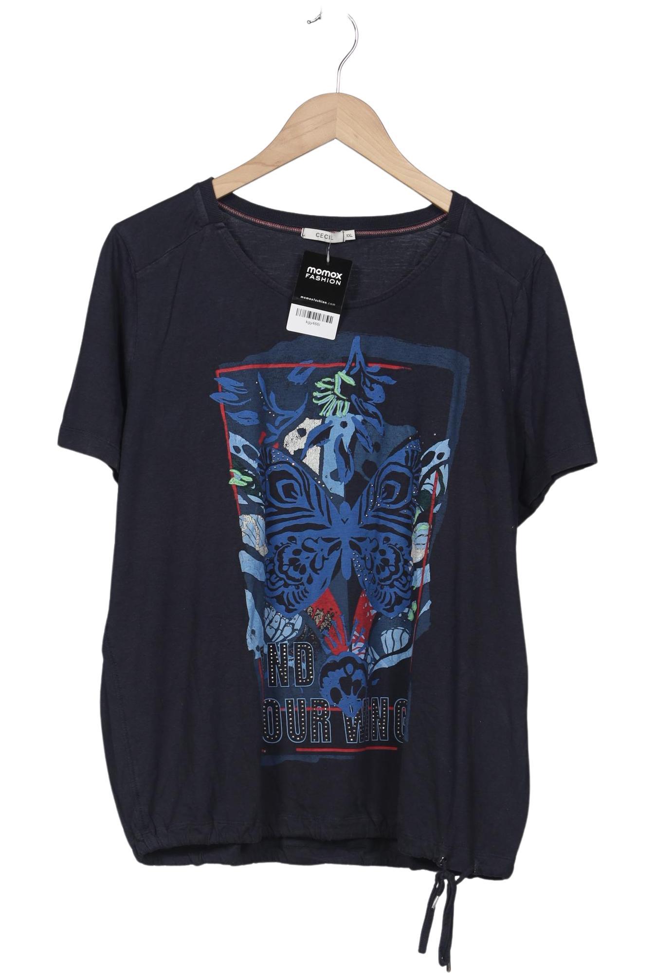 

Cecil Damen T-Shirt, marineblau, Gr. 46