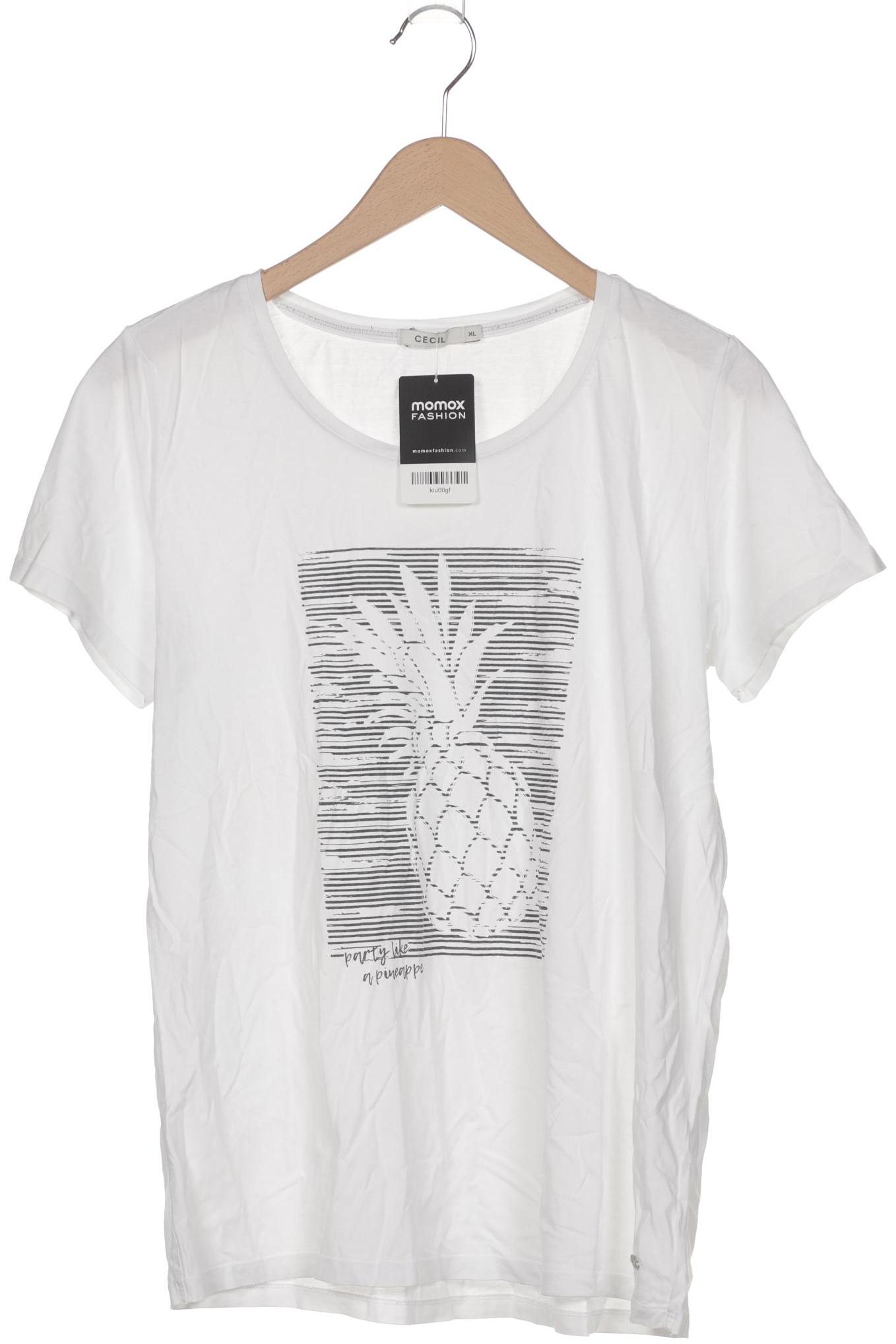 

Cecil Damen T-Shirt, weiß, Gr. 44