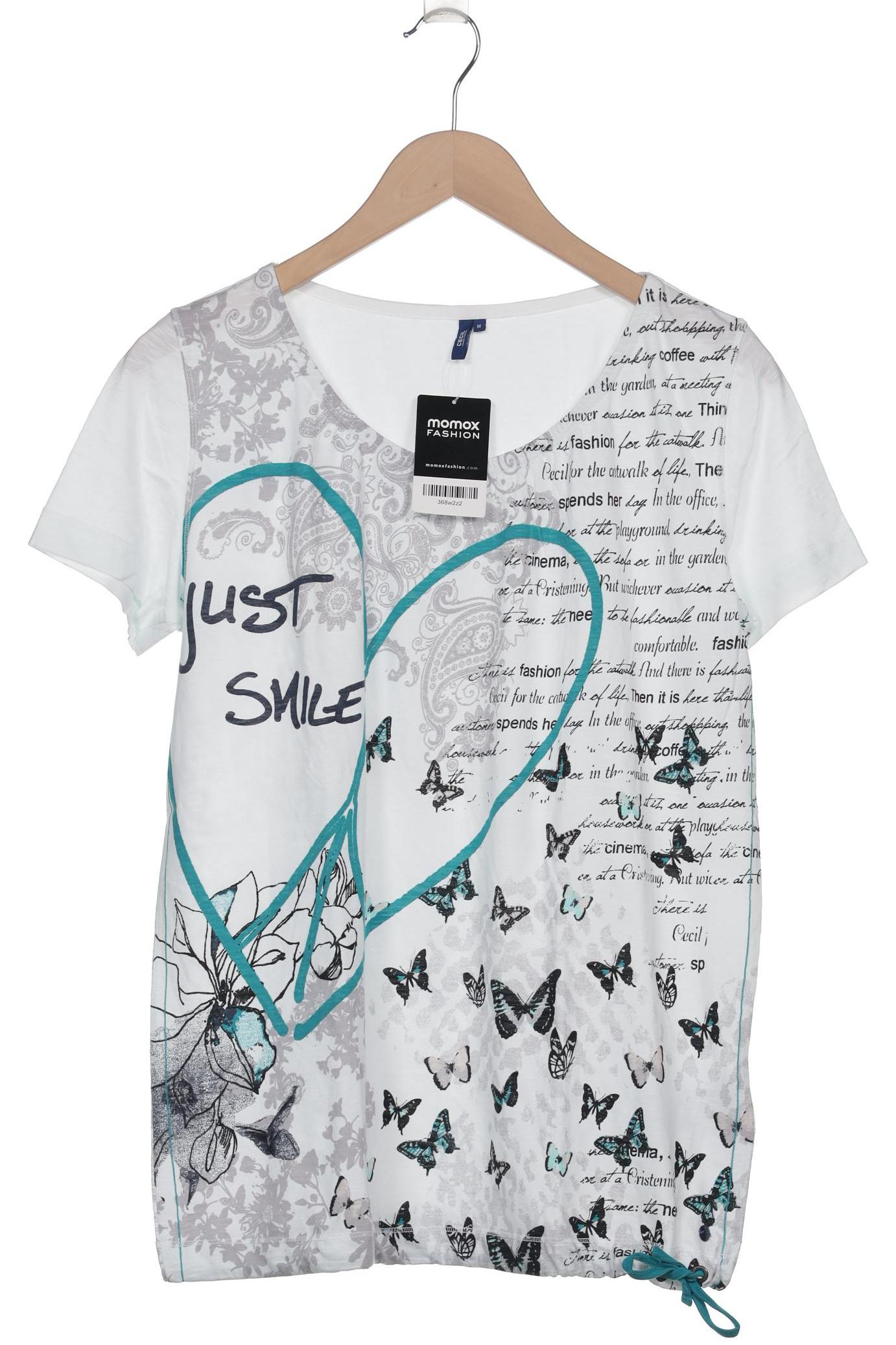 

Cecil Damen T-Shirt, weiß, Gr. 38