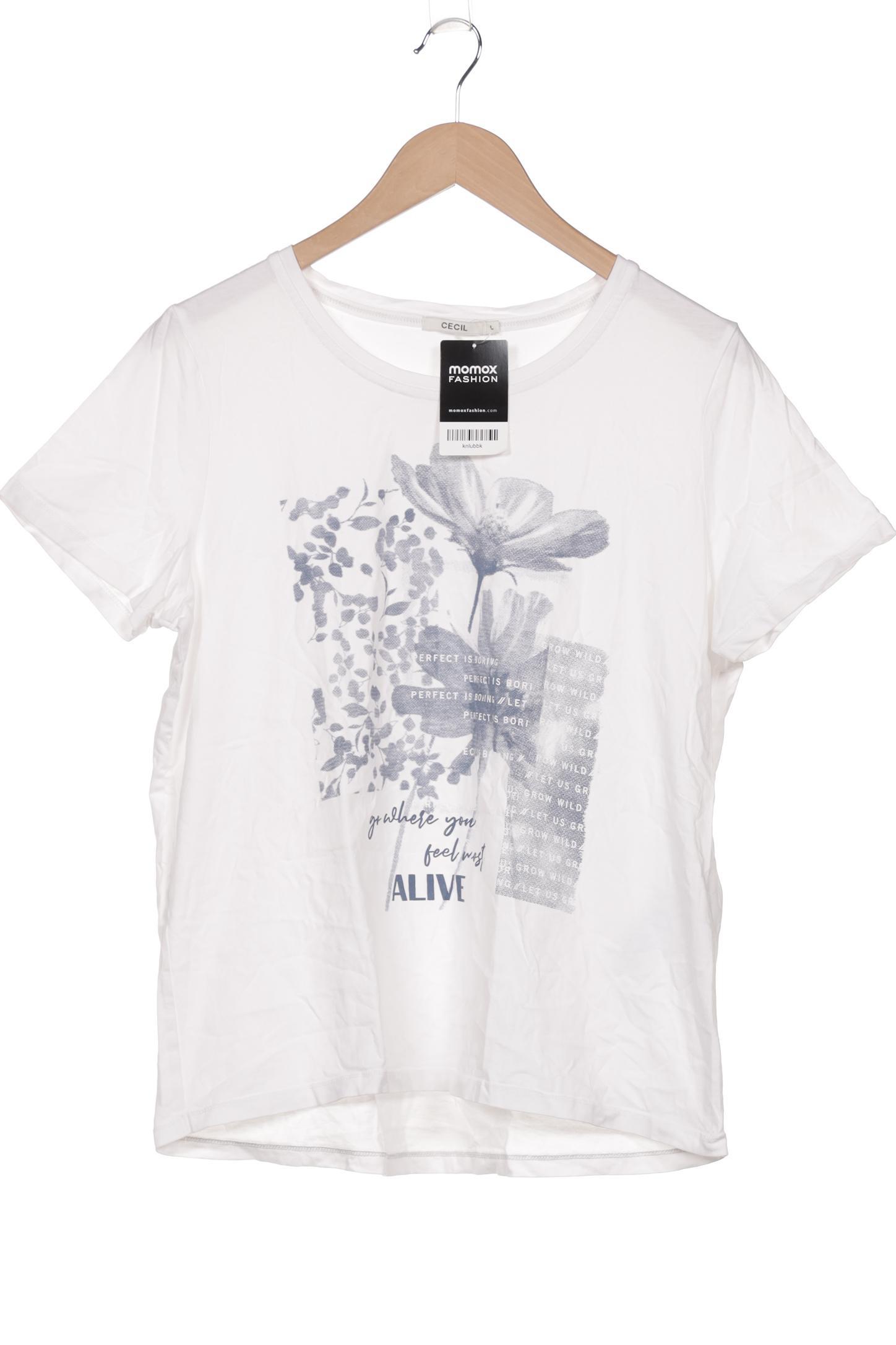 

Cecil Damen T-Shirt, weiß, Gr. 42