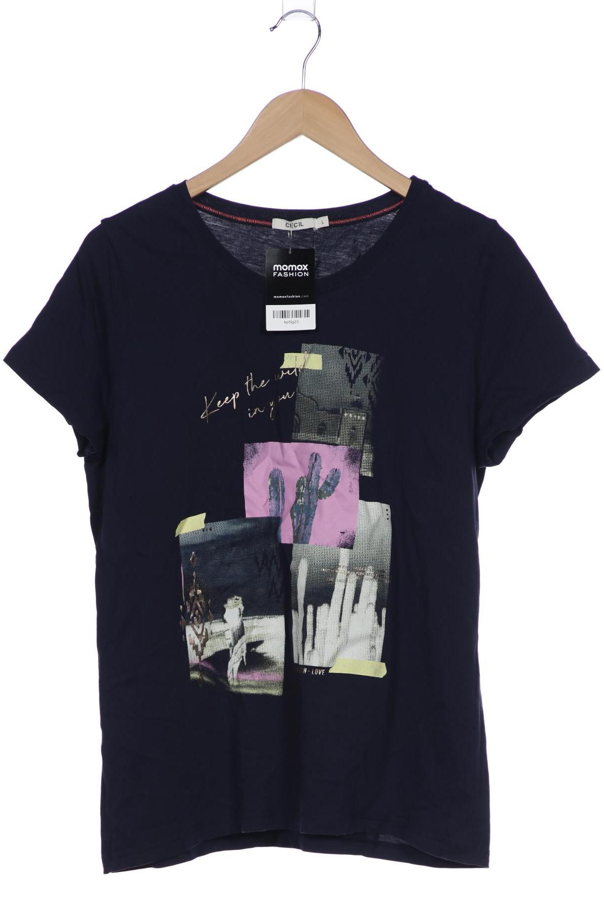 

Cecil Damen T-Shirt, marineblau, Gr. 42