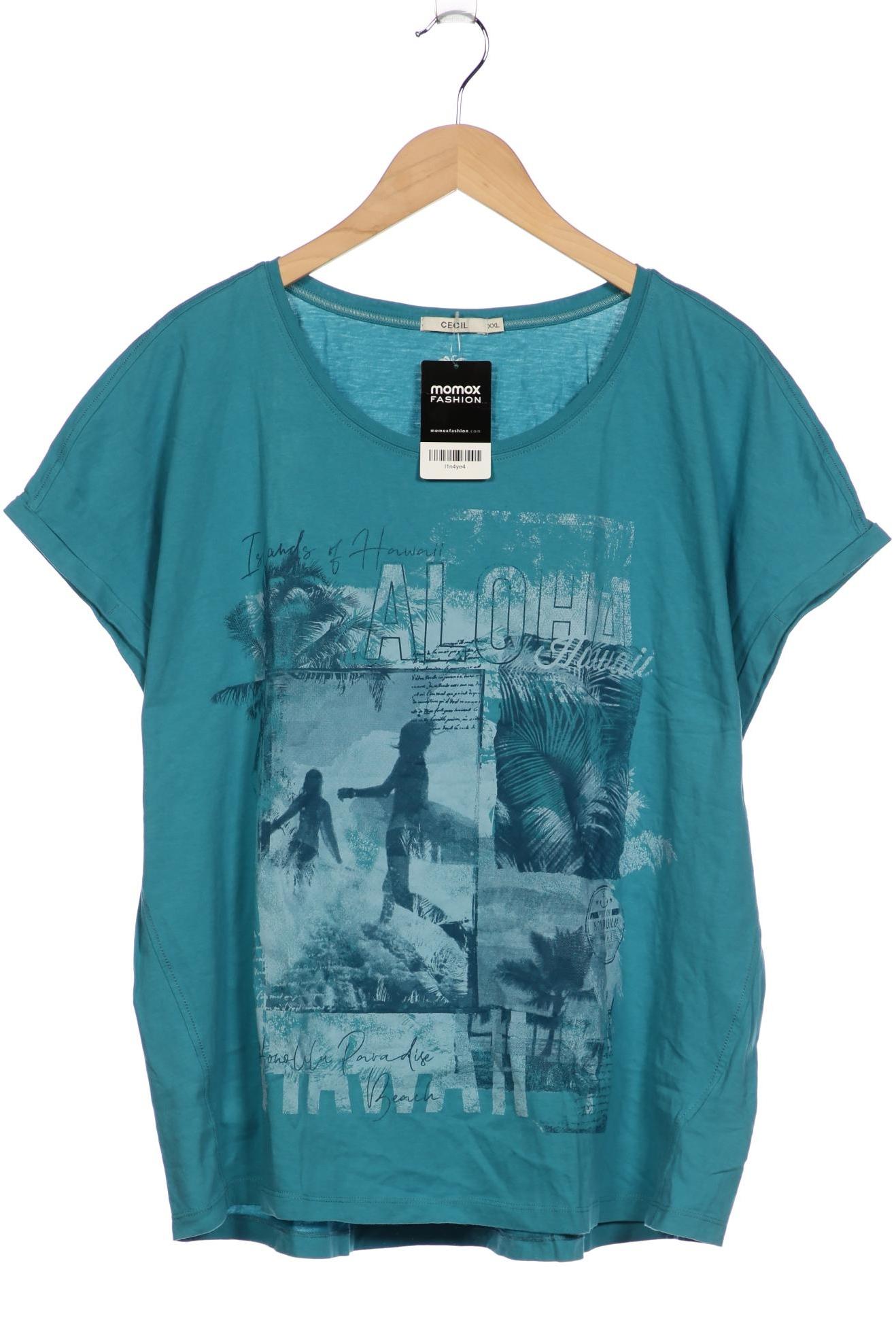 

Cecil Damen T-Shirt, blau, Gr. 46