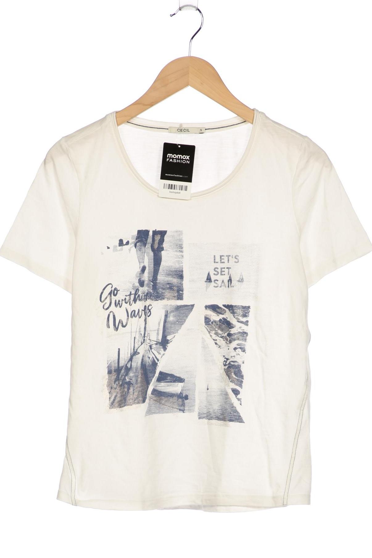 

Cecil Damen T-Shirt, weiß, Gr. 36