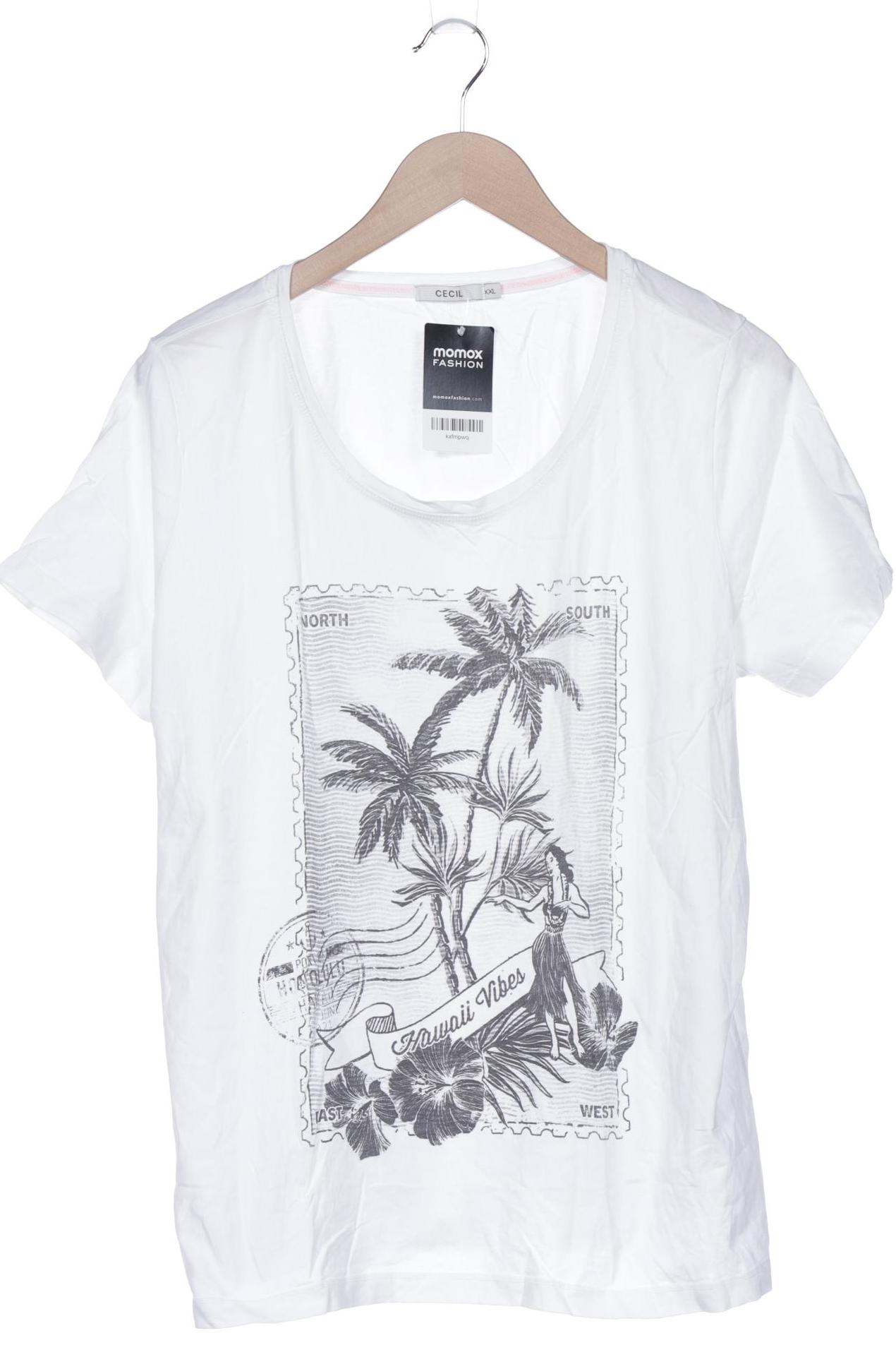 

Cecil Damen T-Shirt, weiß, Gr. 46