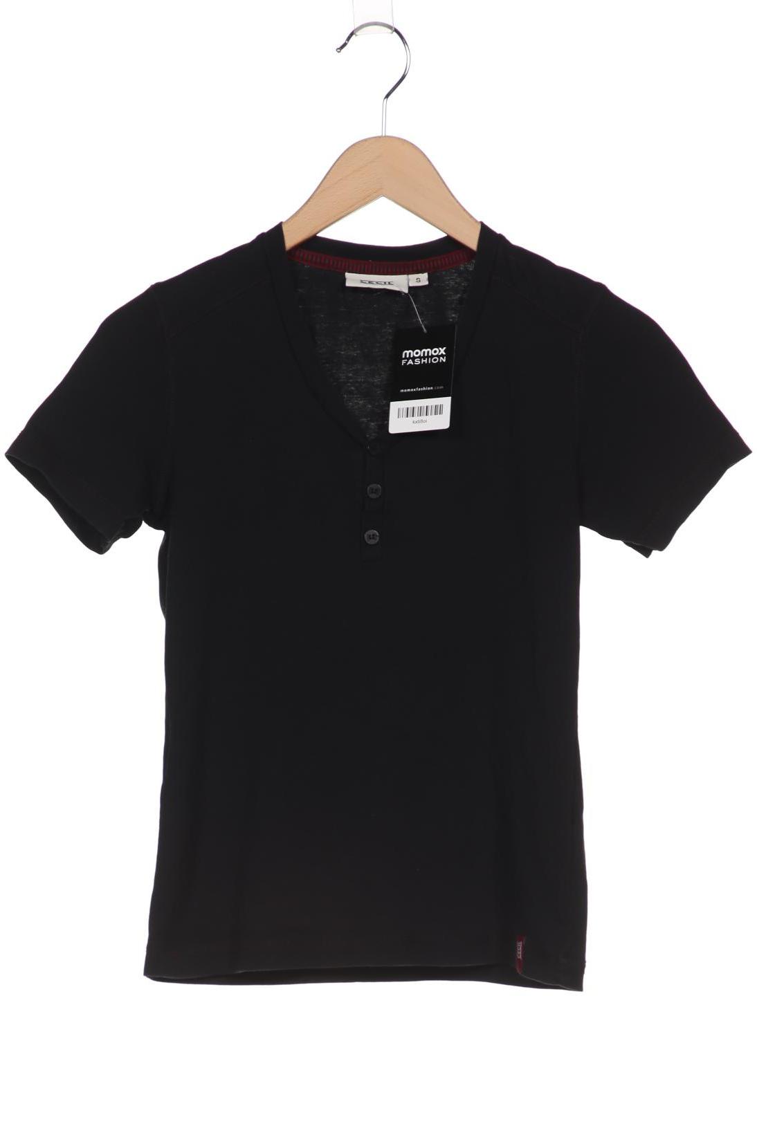 

CECIL Damen T-Shirt, schwarz