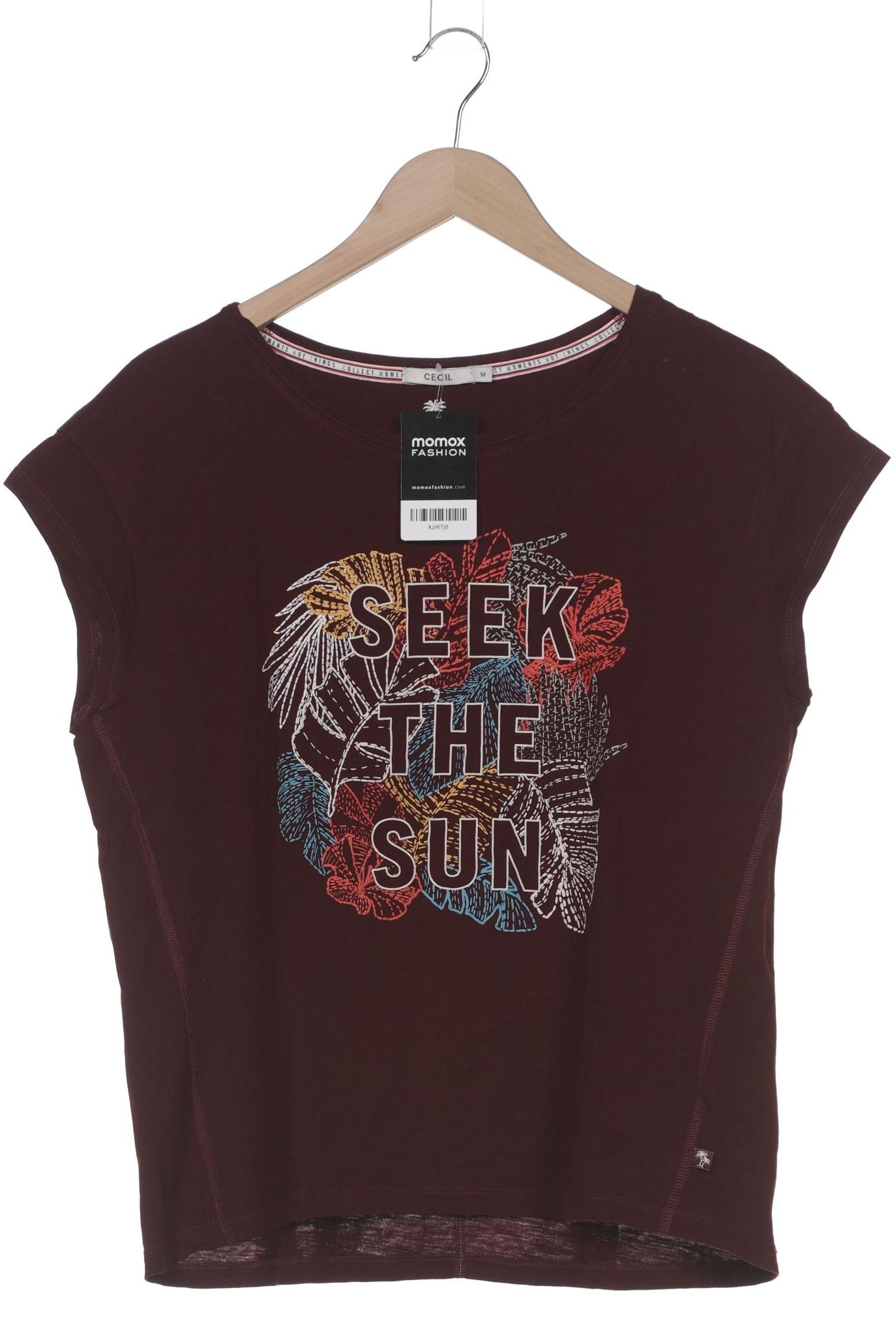 

Cecil Damen T-Shirt, bordeaux, Gr. 38