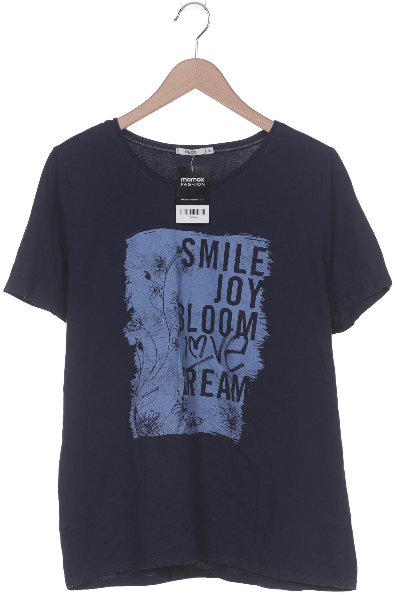 

Cecil Damen T-Shirt, marineblau, Gr. 46