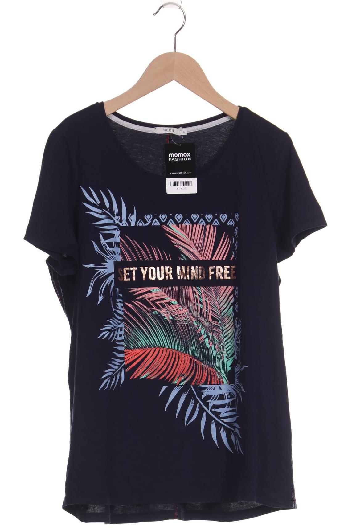 

Cecil Damen T-Shirt, marineblau, Gr. 42