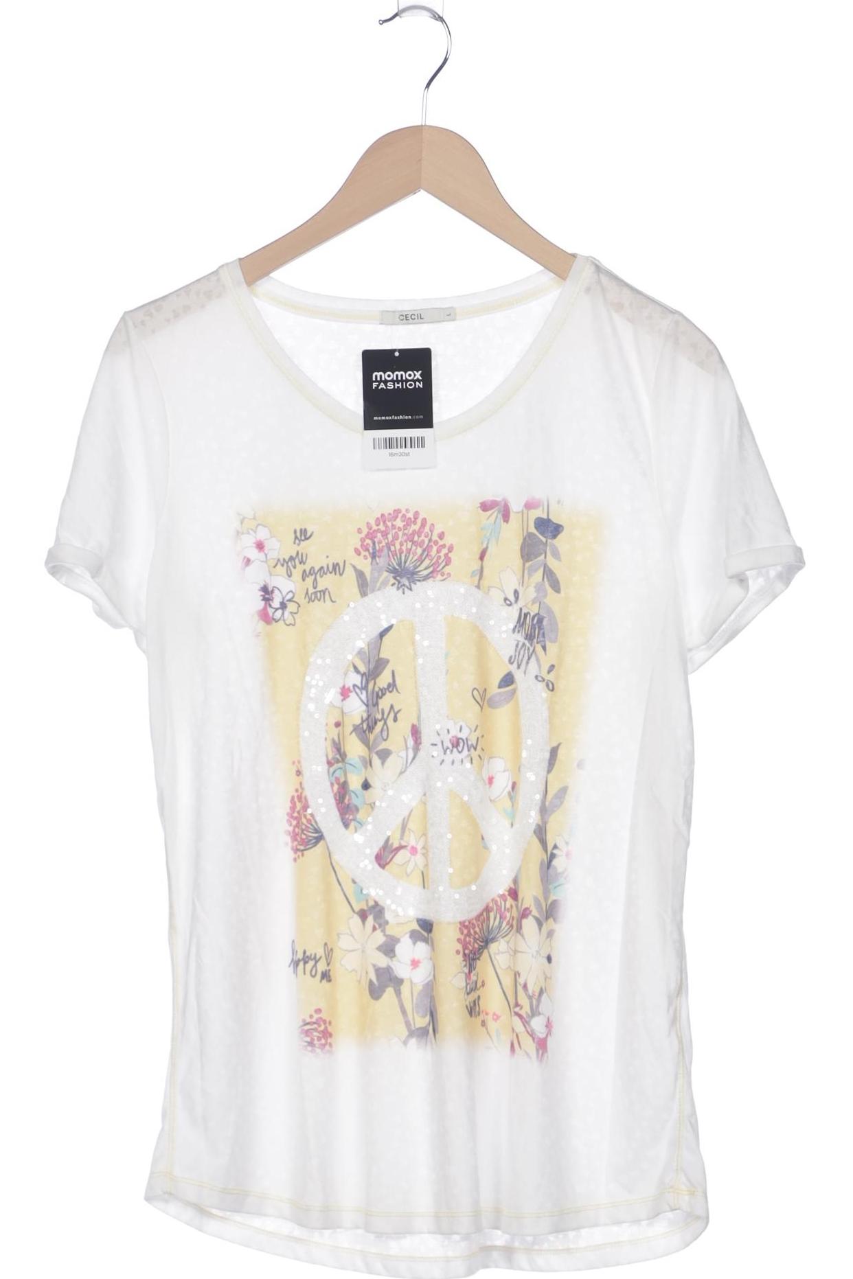 

Cecil Damen T-Shirt, weiß, Gr. 42