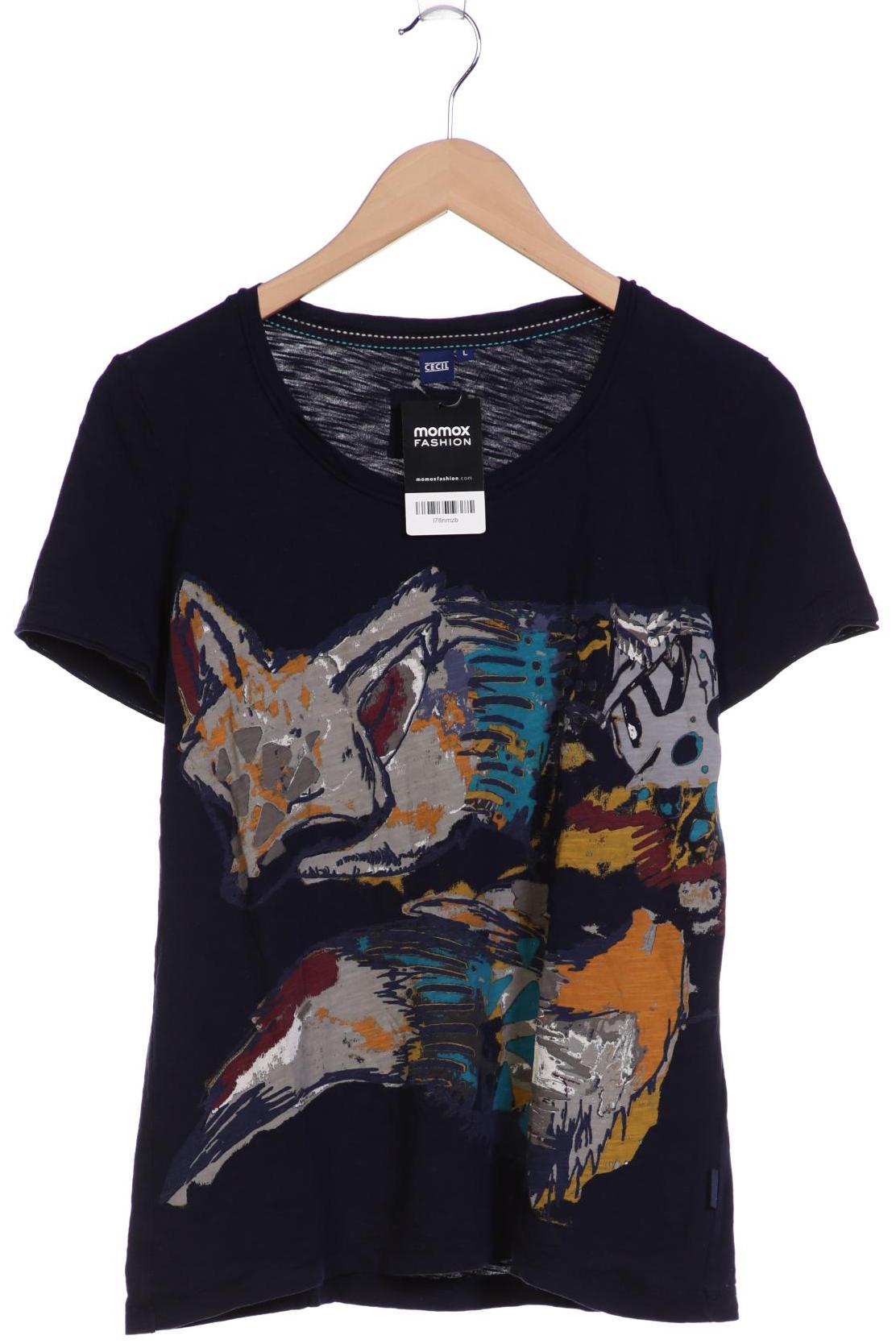 

CECIL Damen T-Shirt, marineblau