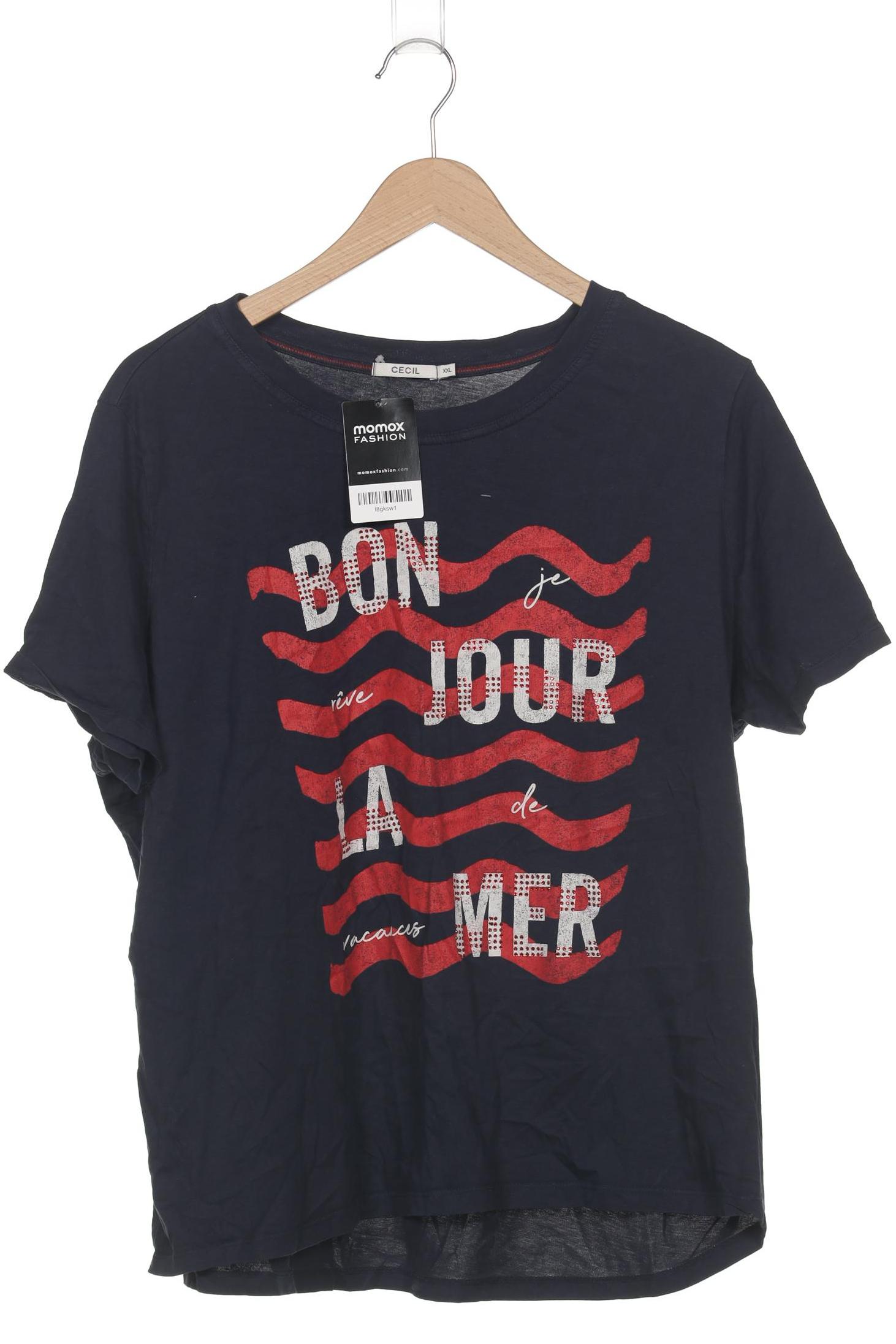 

Cecil Damen T-Shirt, marineblau, Gr. 46