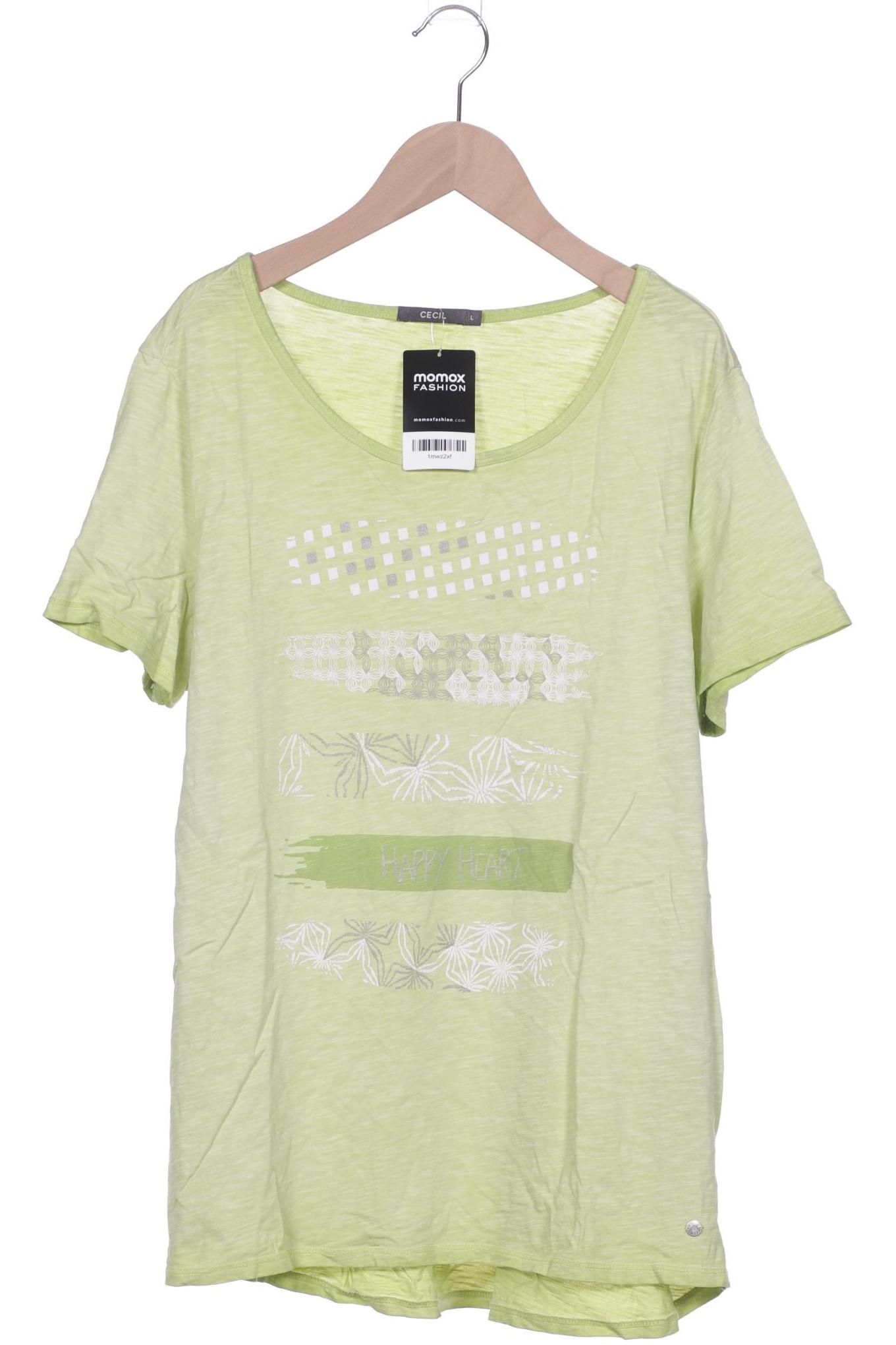 

Cecil Damen T-Shirt, hellgrün, Gr. 42