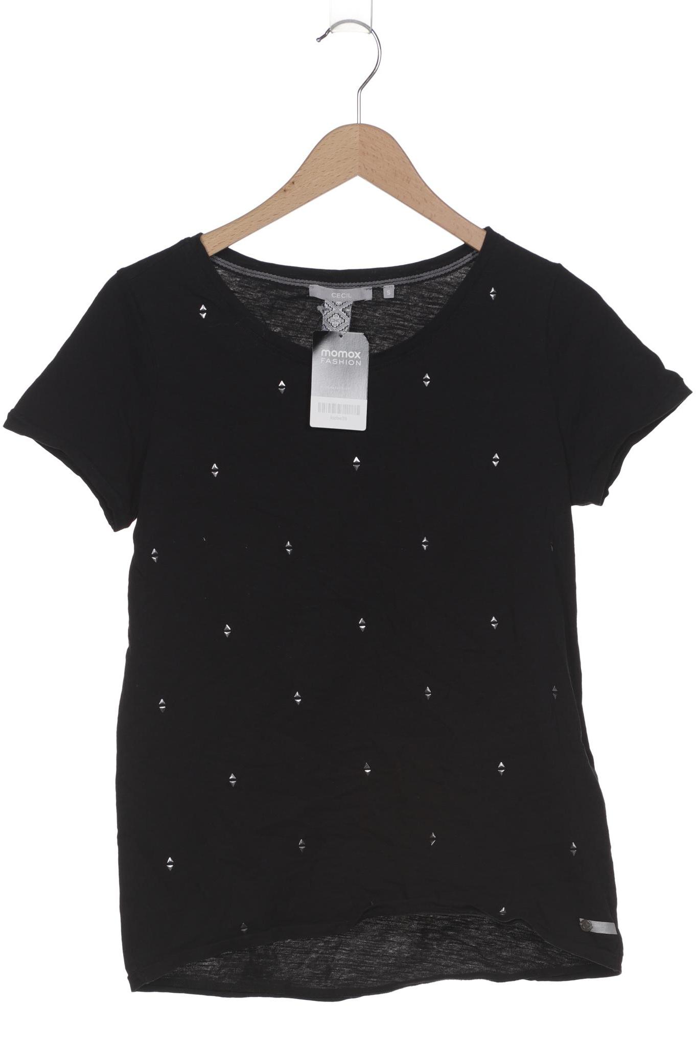 

Cecil Damen T-Shirt, schwarz, Gr. 36