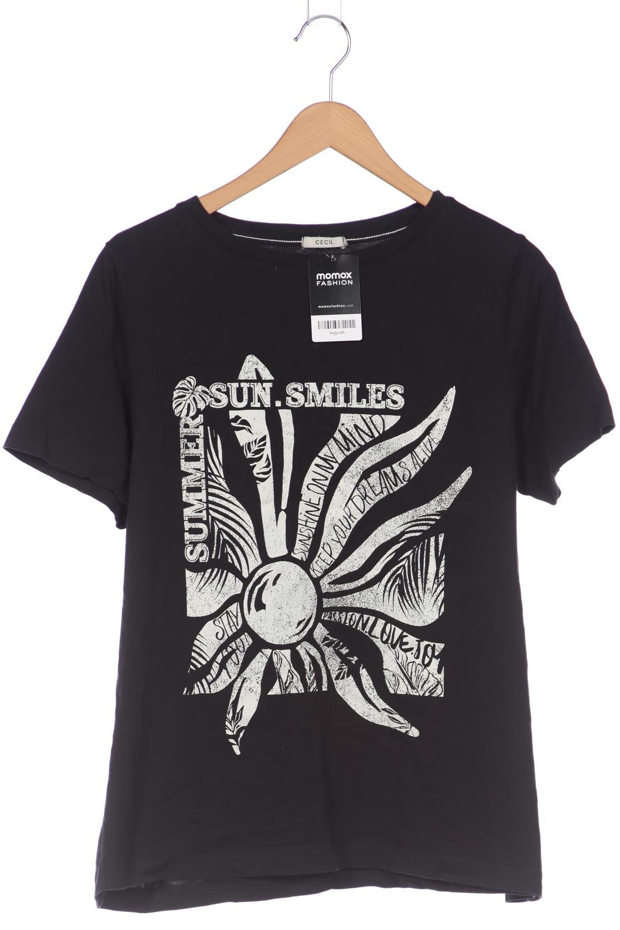 

Cecil Damen T-Shirt, schwarz, Gr. 46