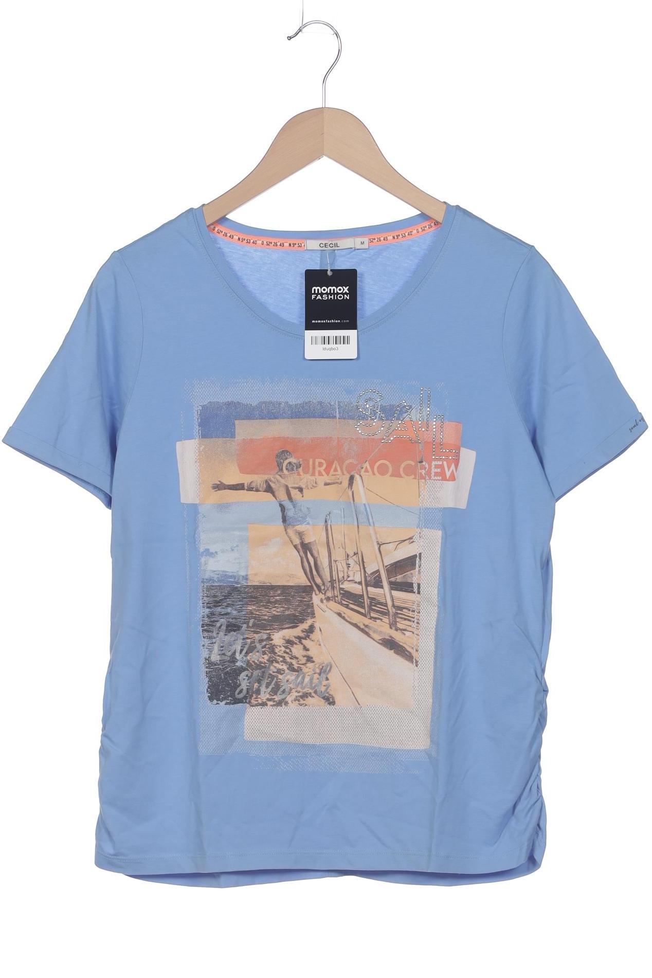 

Cecil Damen T-Shirt, blau, Gr. 38