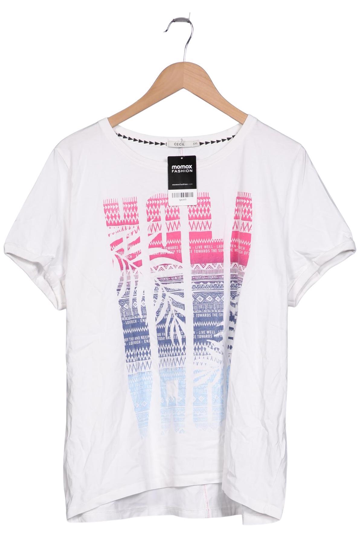 

Cecil Damen T-Shirt, weiß, Gr. 46