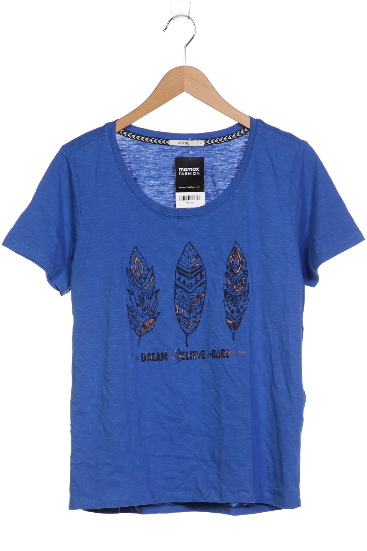 

Cecil Damen T-Shirt, blau, Gr. 42