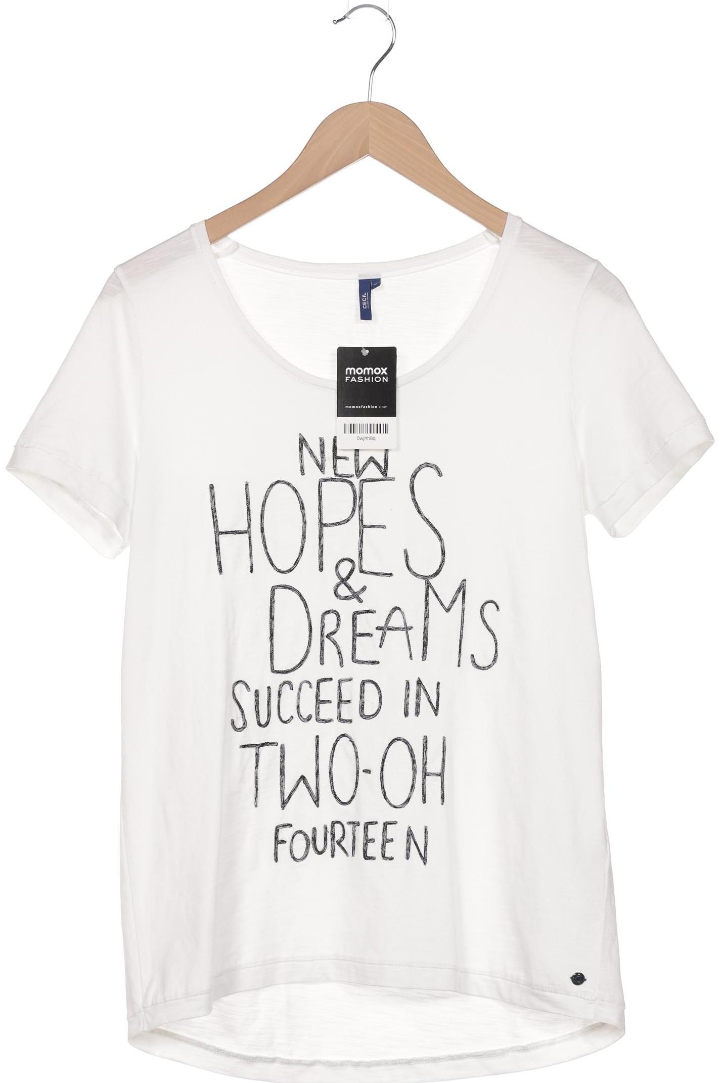 

Cecil Damen T-Shirt, weiß, Gr. 38