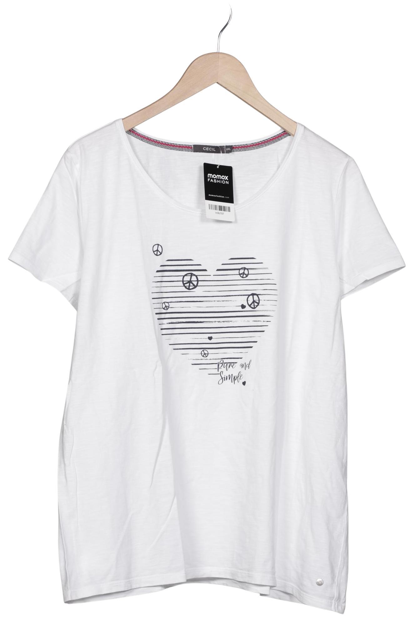 

Cecil Damen T-Shirt, weiß, Gr. 46