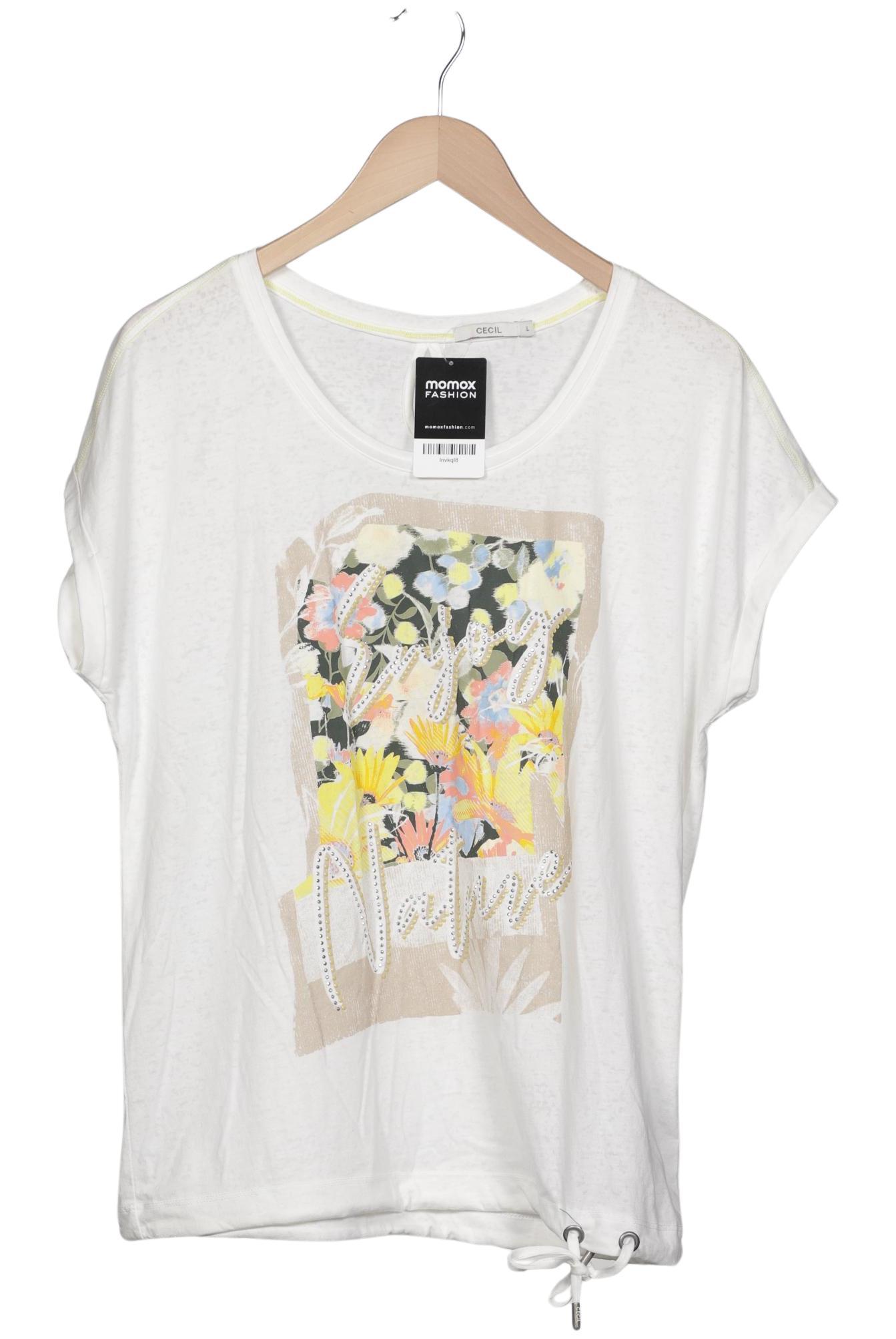 

Cecil Damen T-Shirt, weiß, Gr. 42