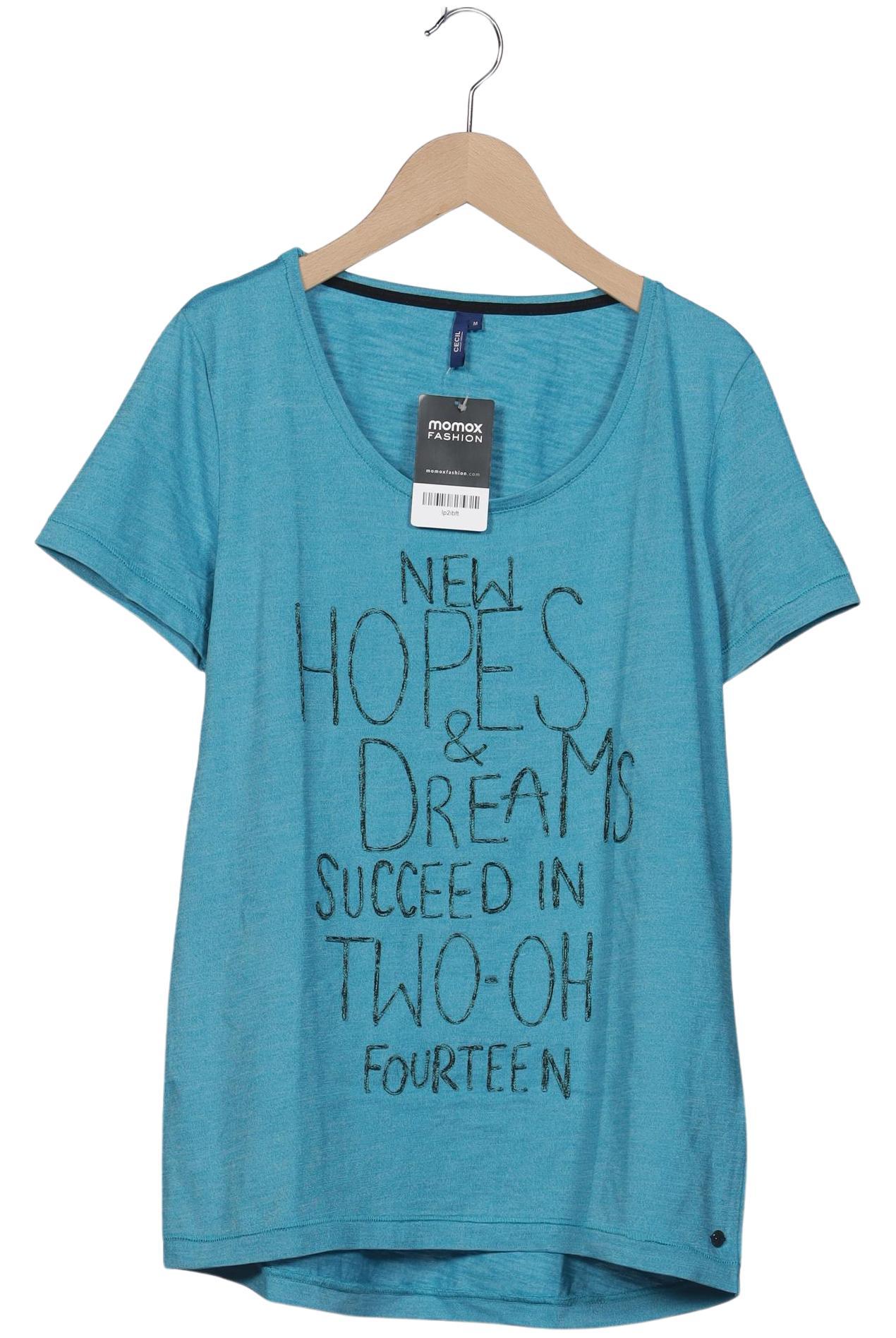 

Cecil Damen T-Shirt, blau, Gr. 38