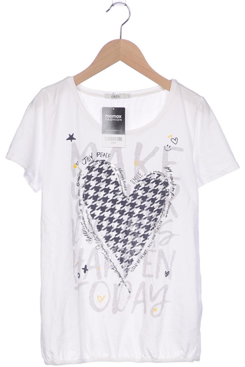 

Cecil Damen T-Shirt, weiß, Gr. 36