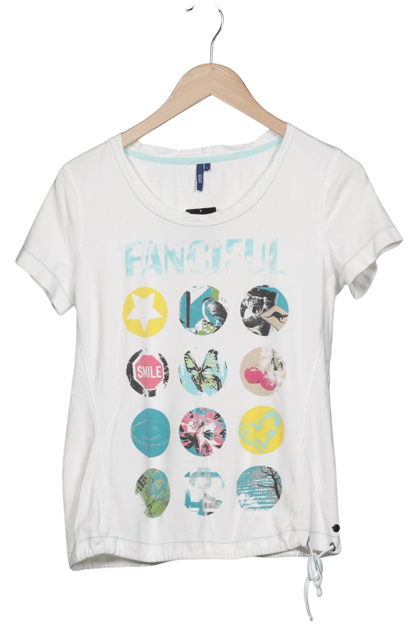 

Cecil Damen T-Shirt, weiß, Gr. 36