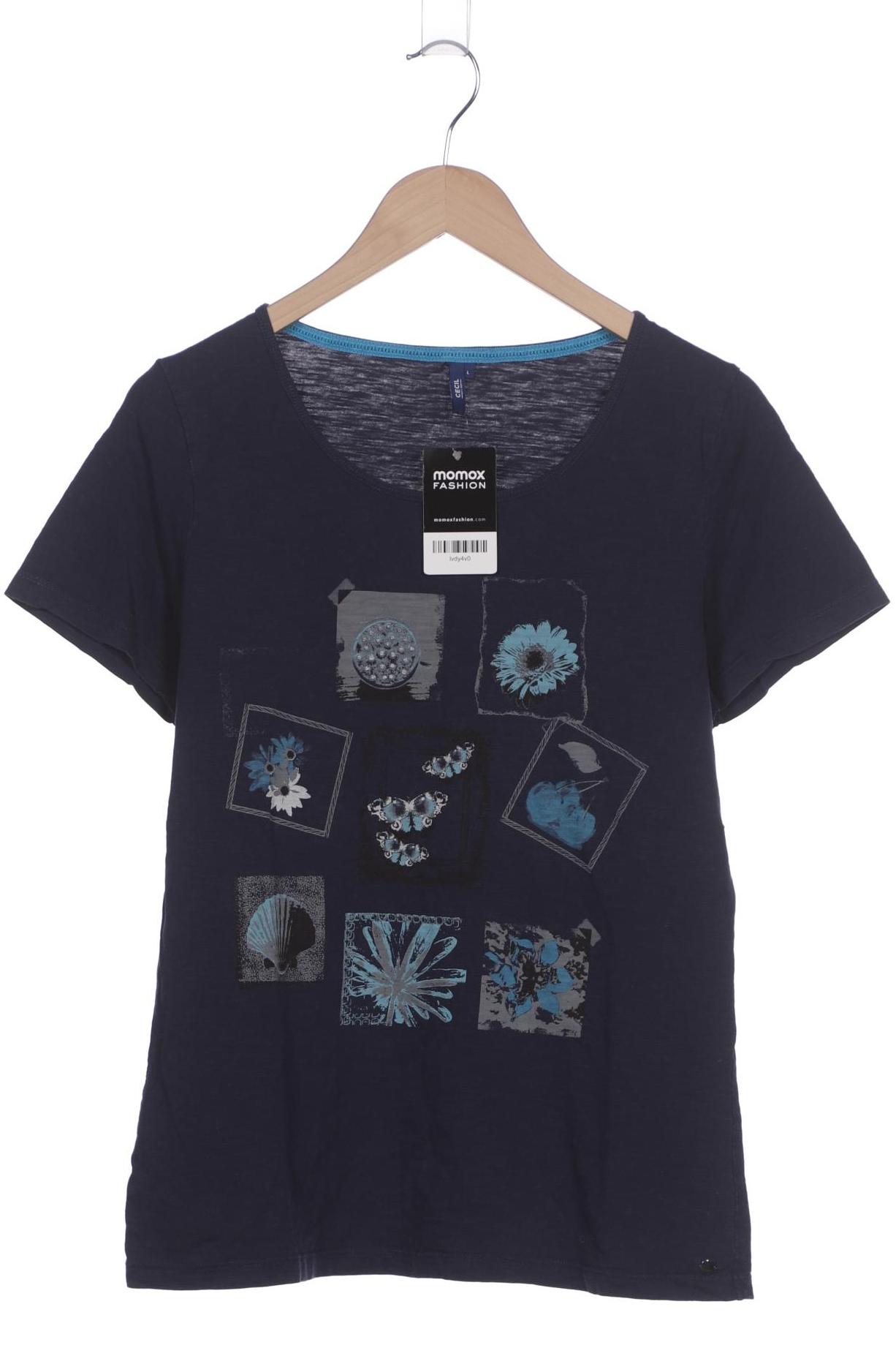 

Cecil Damen T-Shirt, marineblau, Gr. 42