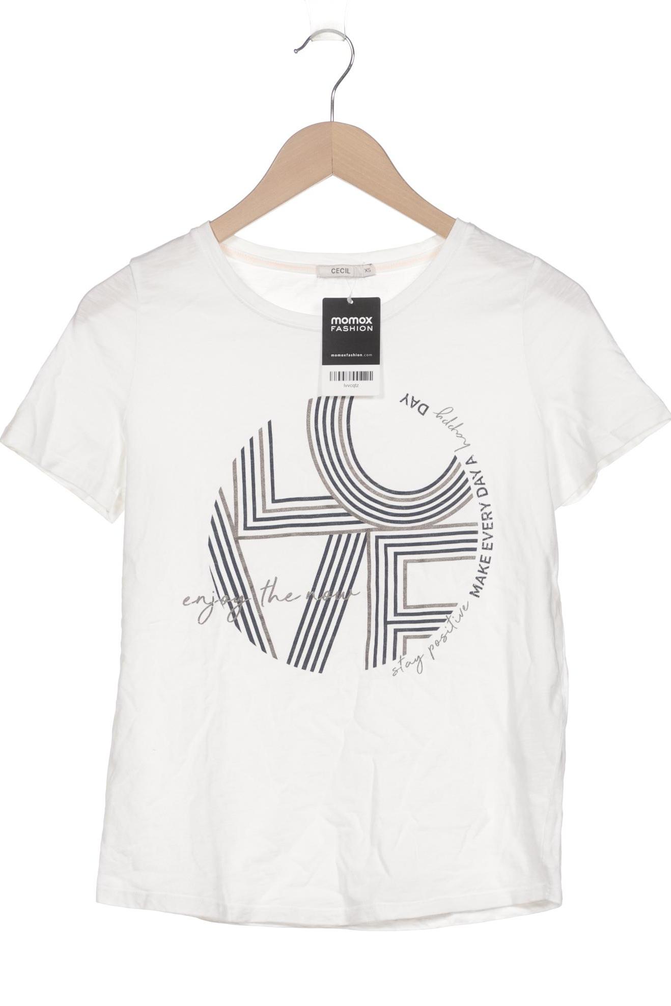 

Cecil Damen T-Shirt, weiß, Gr. 34