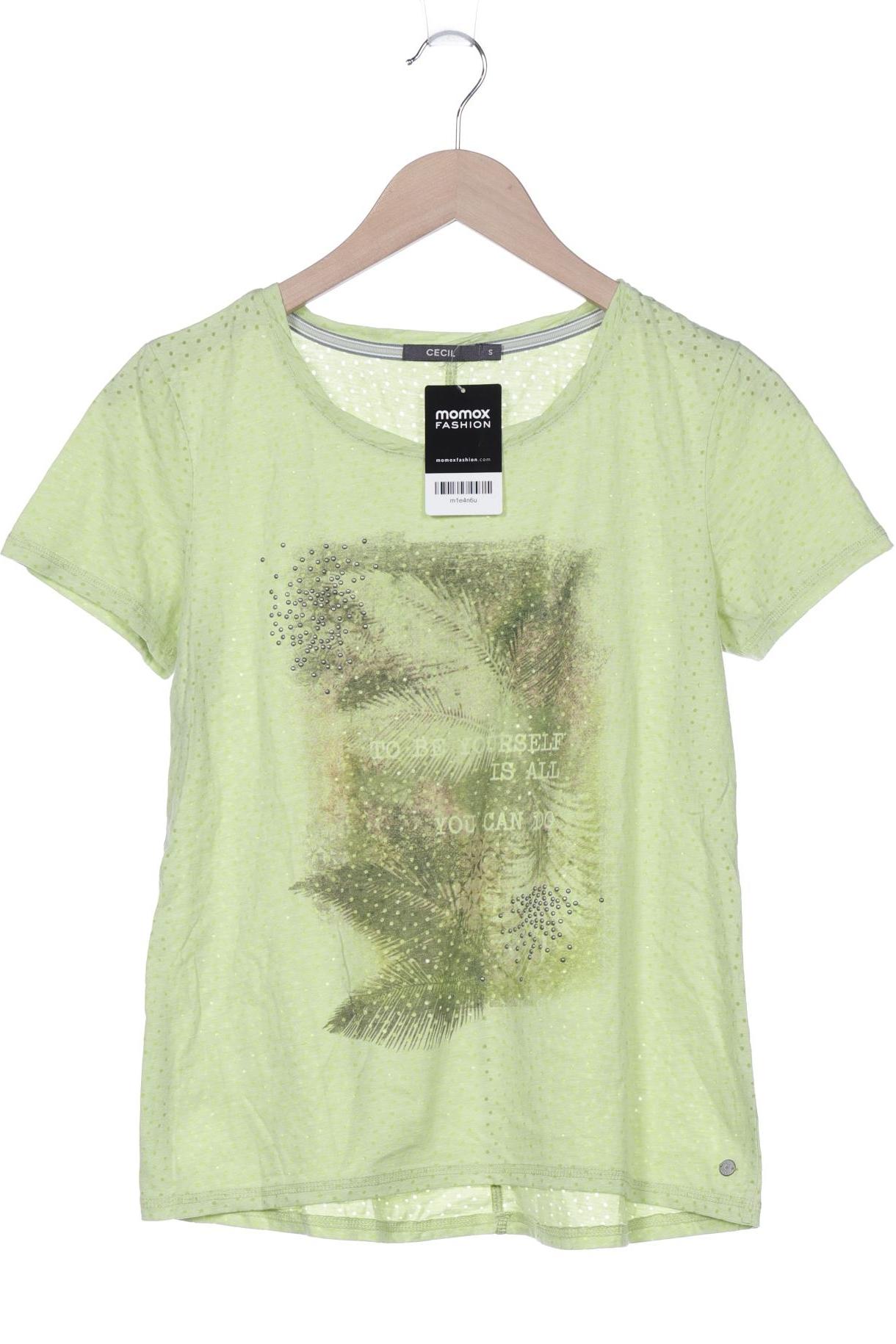 

Cecil Damen T-Shirt, hellgrün, Gr. 36
