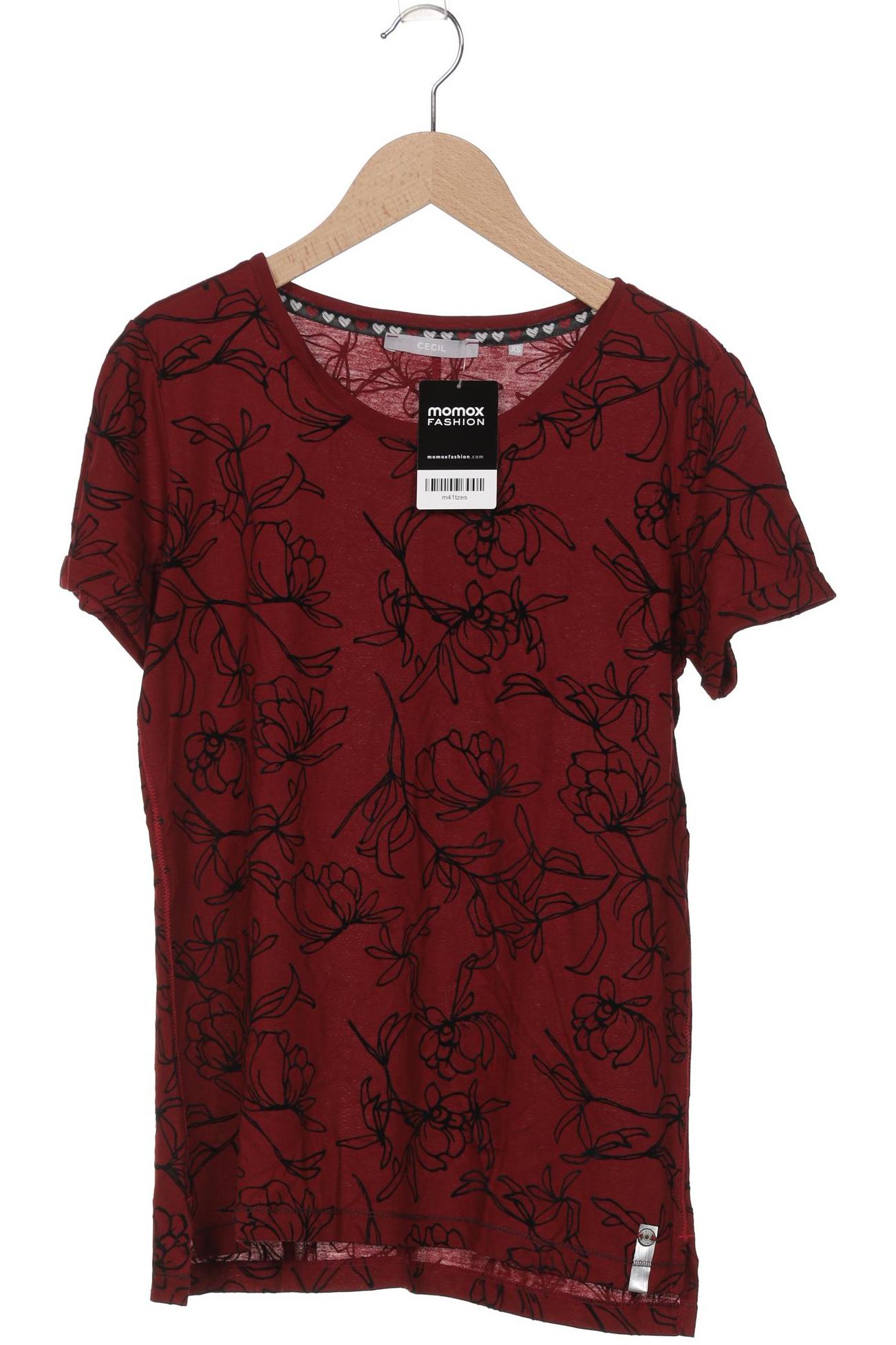 

Cecil Damen T-Shirt, bordeaux, Gr. 34