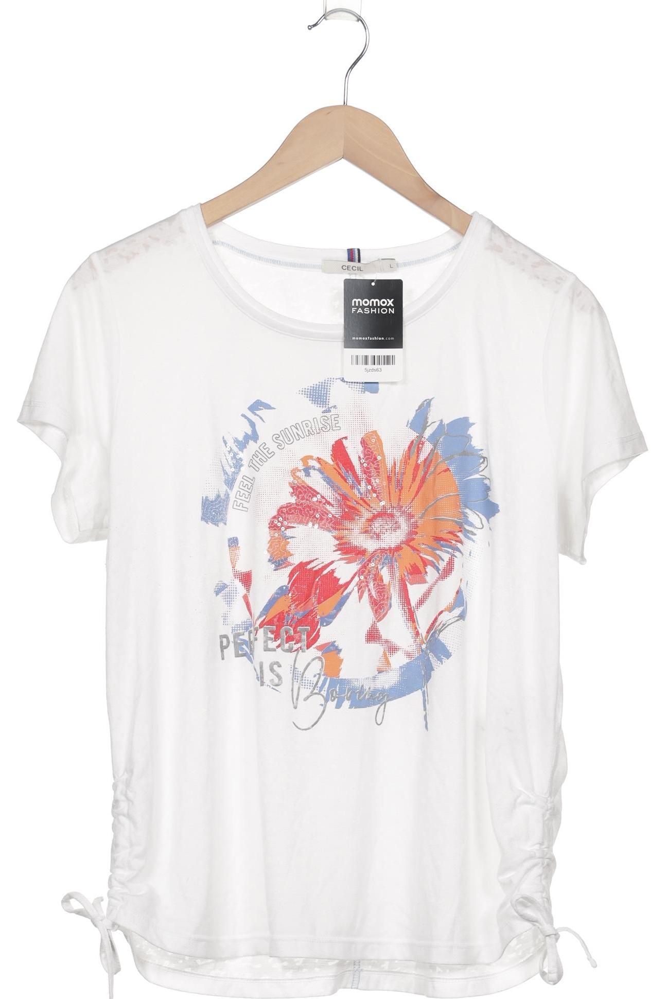

Cecil Damen T-Shirt, weiß, Gr. 42