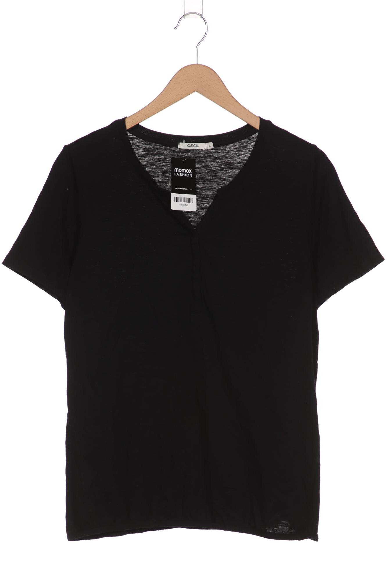 

CECIL Damen T-Shirt, schwarz