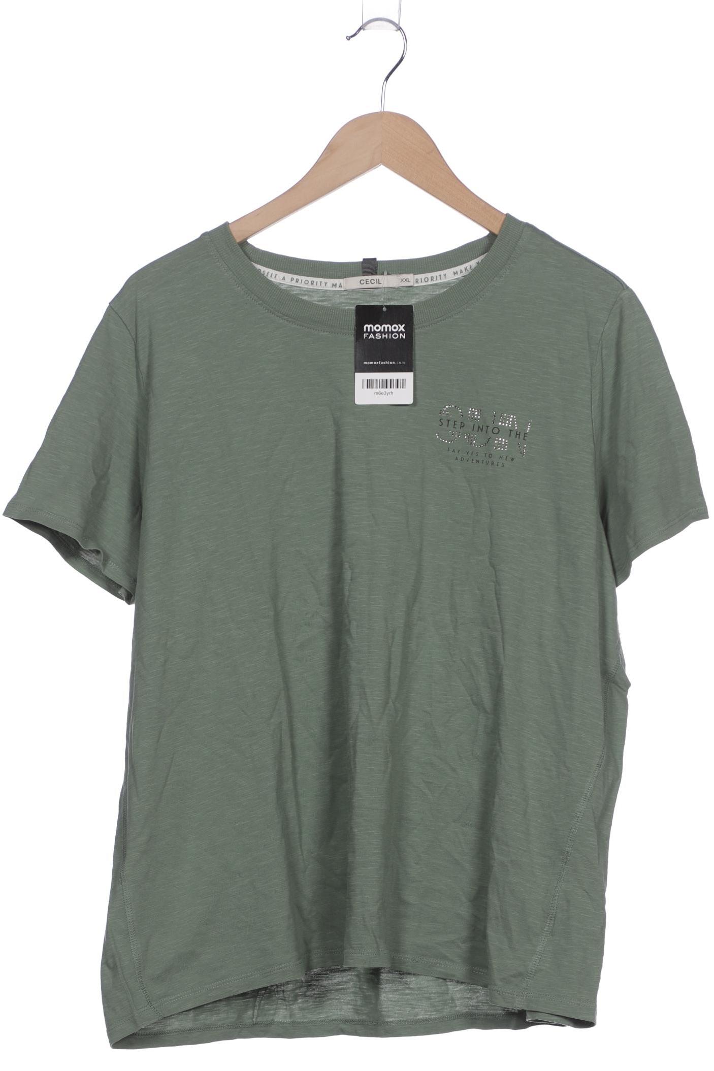 

Cecil Damen T-Shirt, hellgrün, Gr. 46