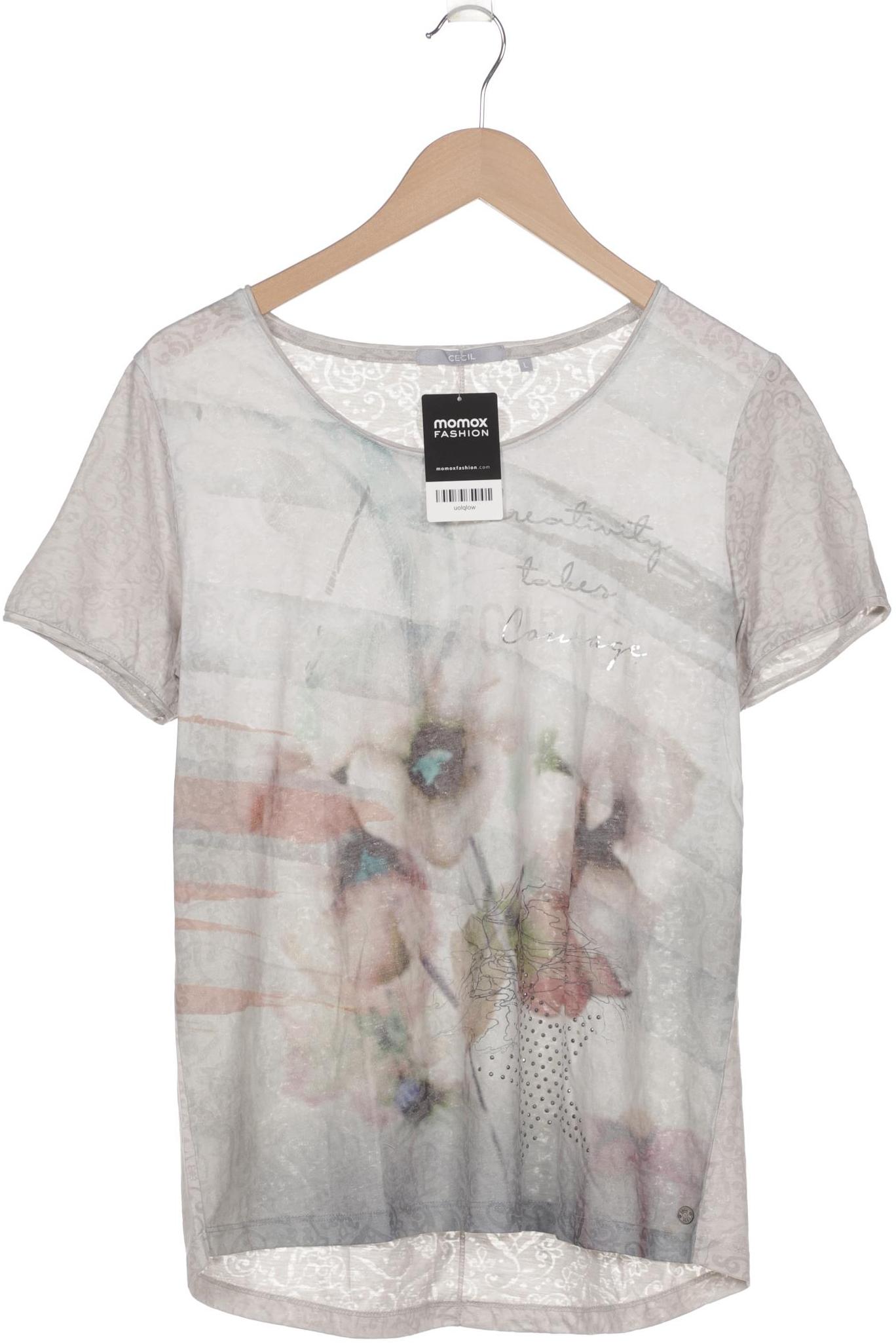 

Cecil Damen T-Shirt, hellgrün, Gr. 42