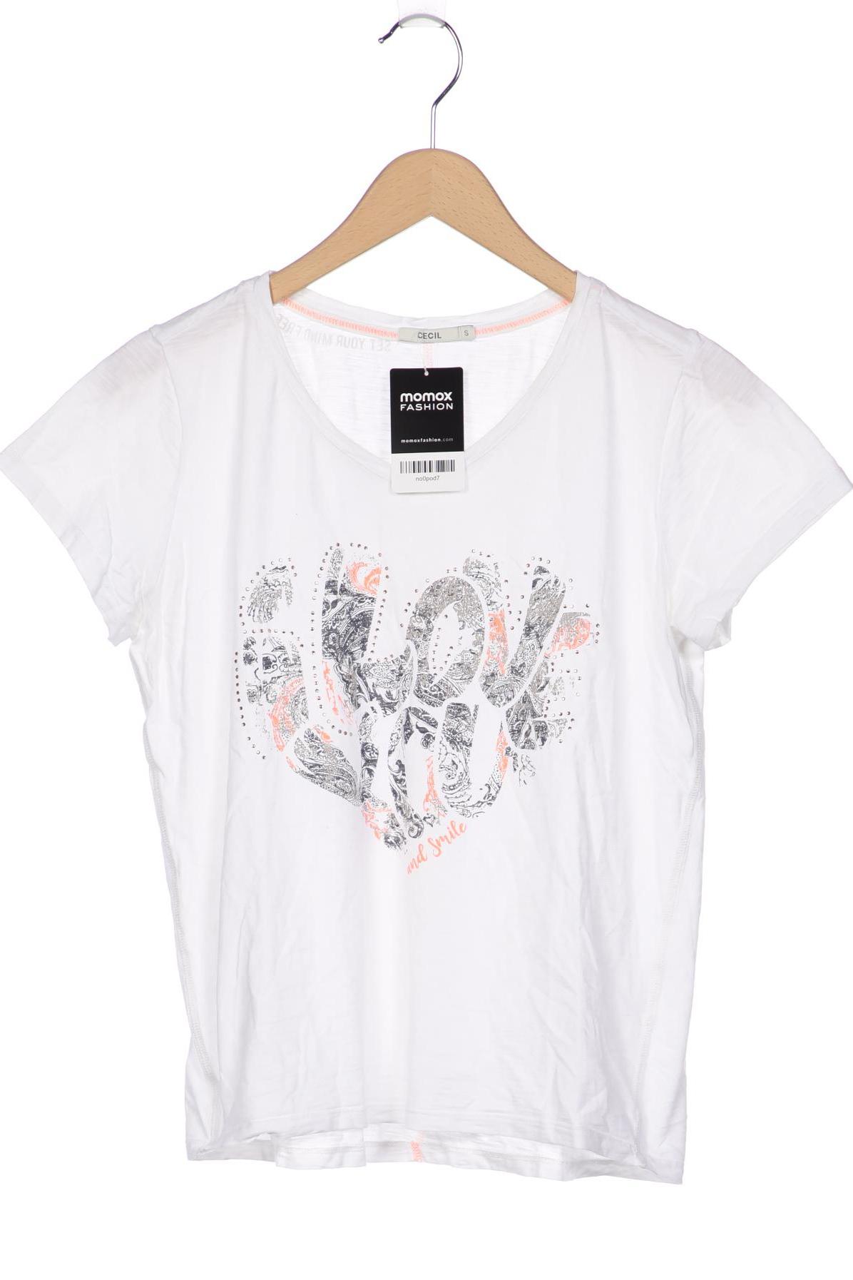 

Cecil Damen T-Shirt, weiß, Gr. 36