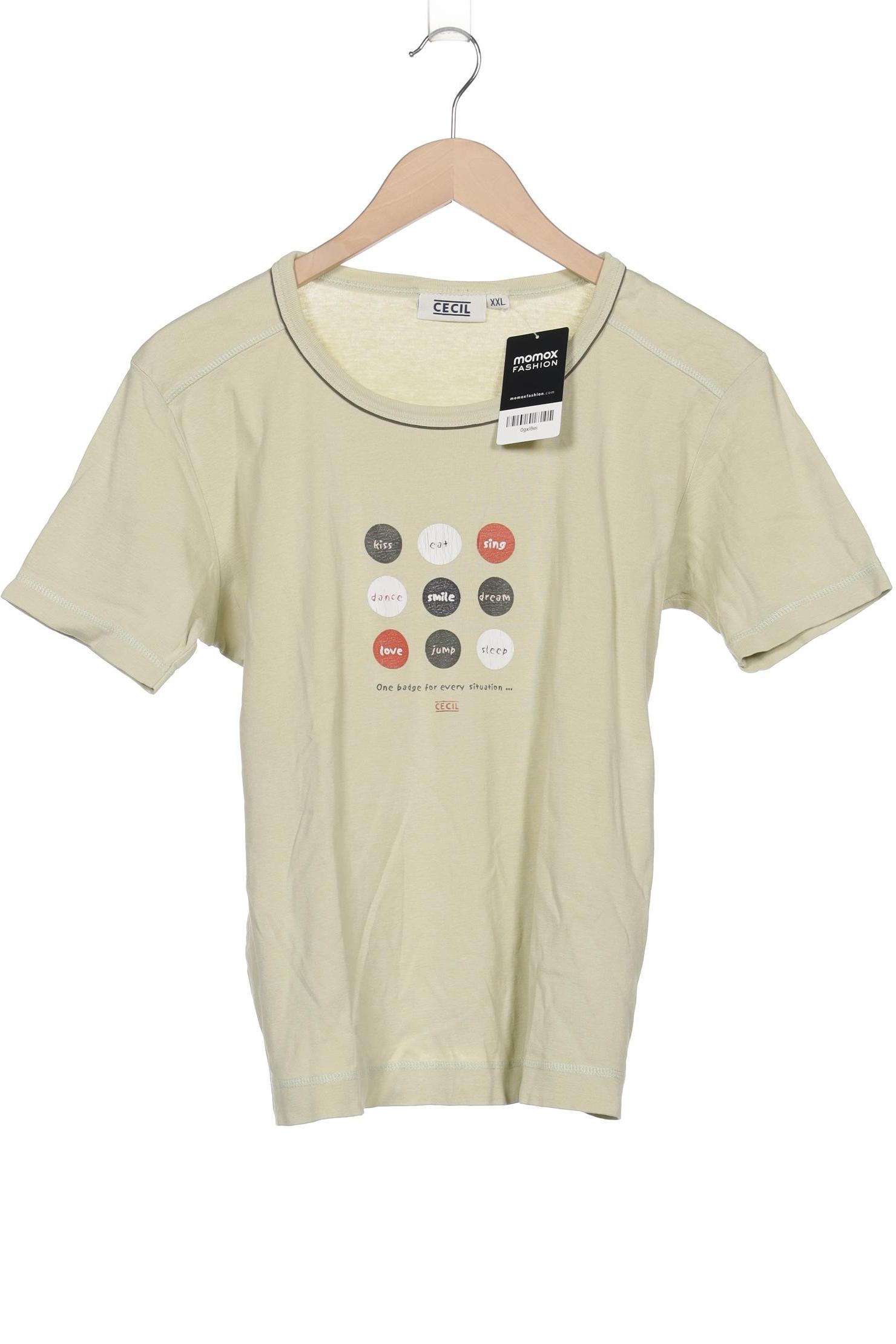 

Cecil Damen T-Shirt, hellgrün, Gr. 46