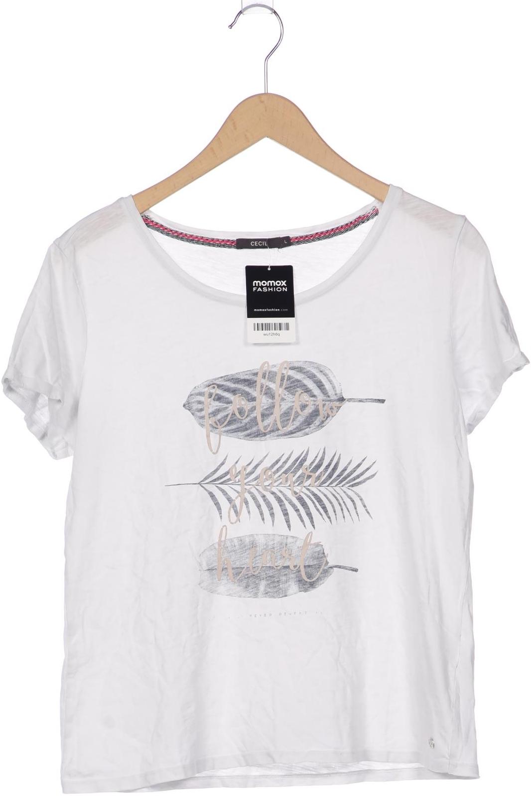 

Cecil Damen T-Shirt, weiß, Gr. 42