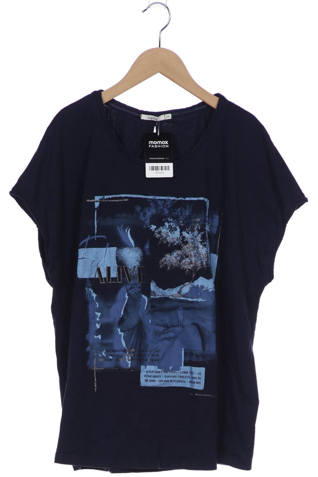 

Cecil Damen T-Shirt, marineblau, Gr. 46