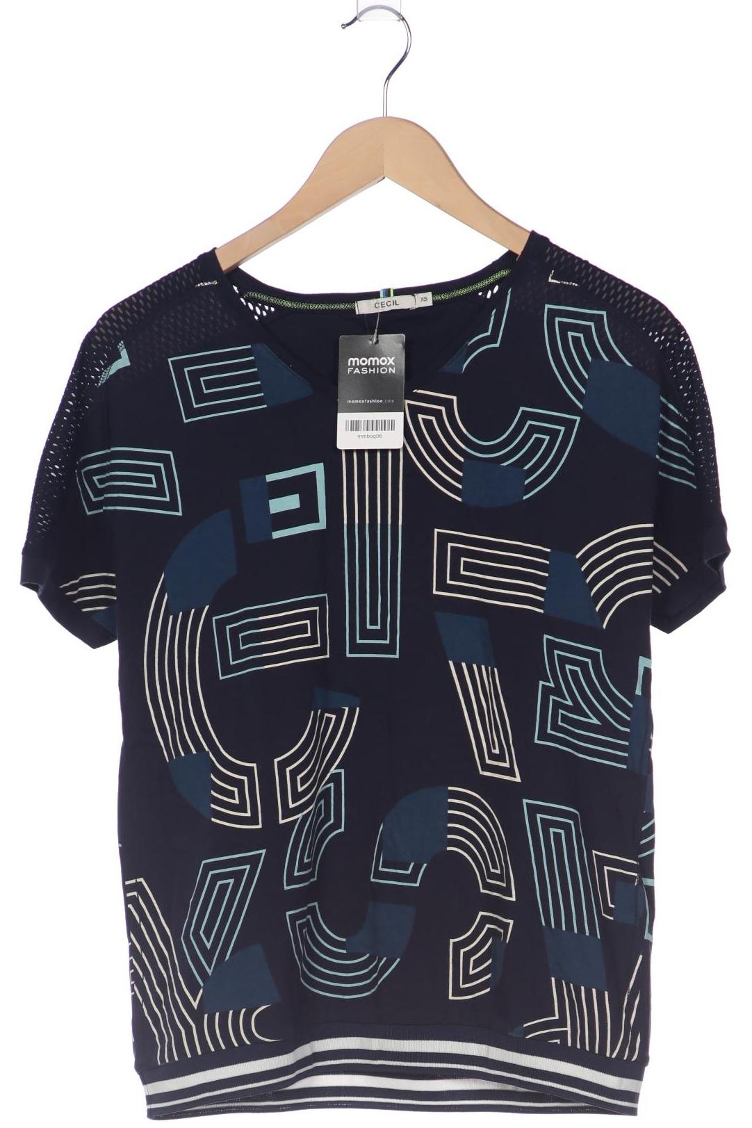 

Cecil Damen T-Shirt, marineblau, Gr. 34