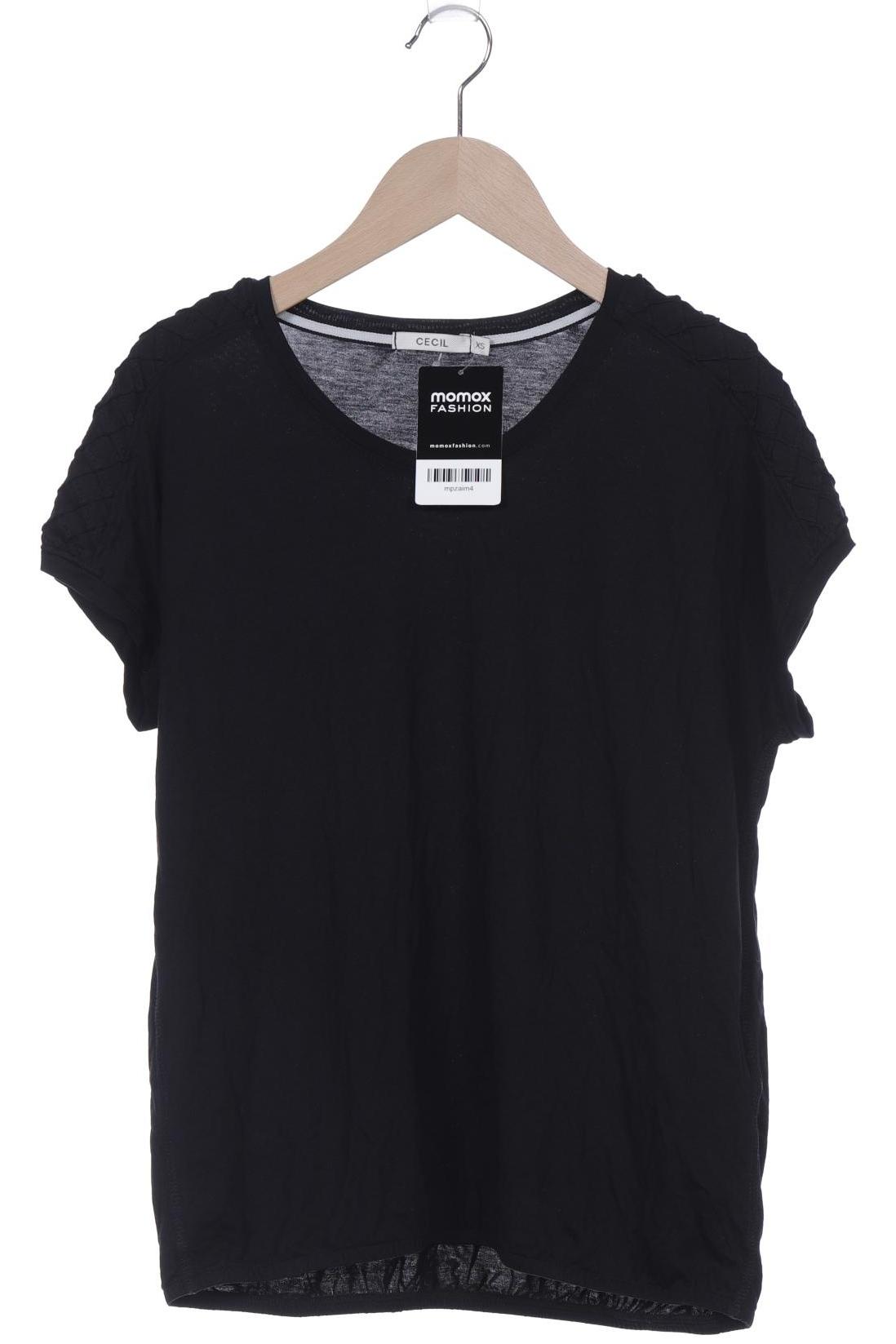 

Cecil Damen T-Shirt, schwarz, Gr. 34