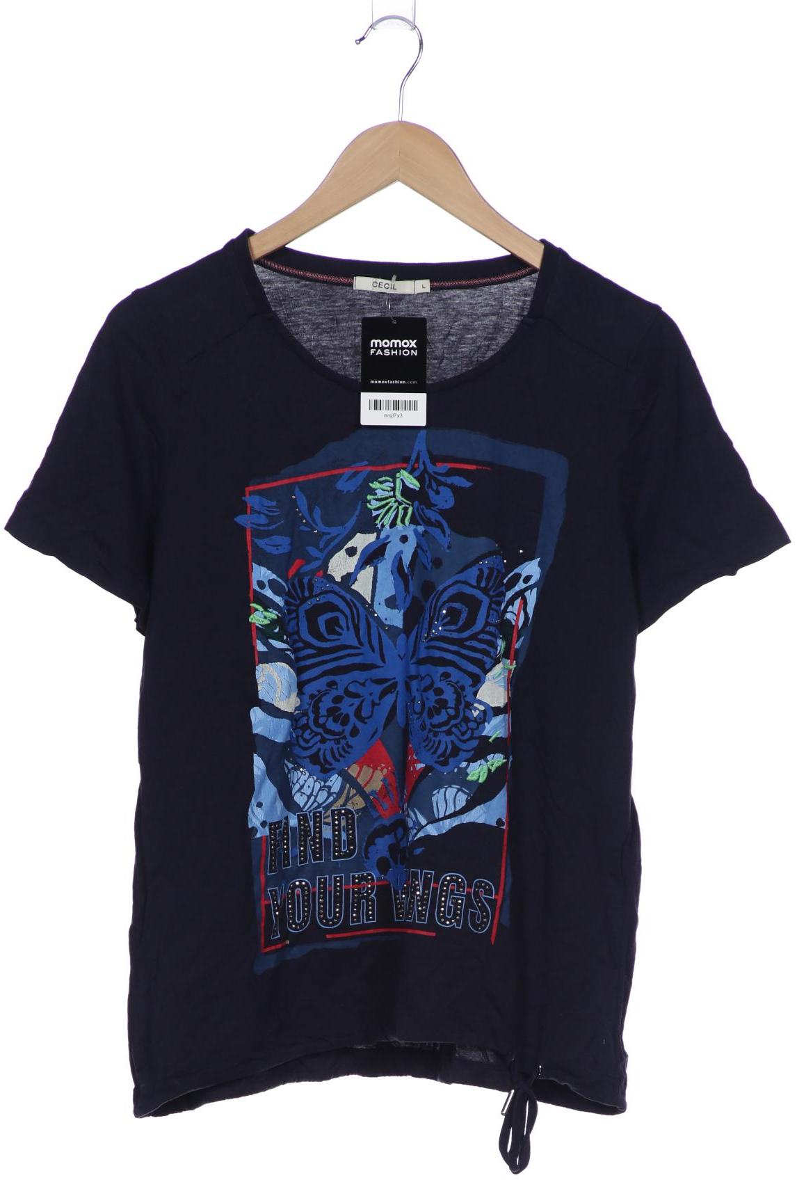 

Cecil Damen T-Shirt, marineblau, Gr. 42