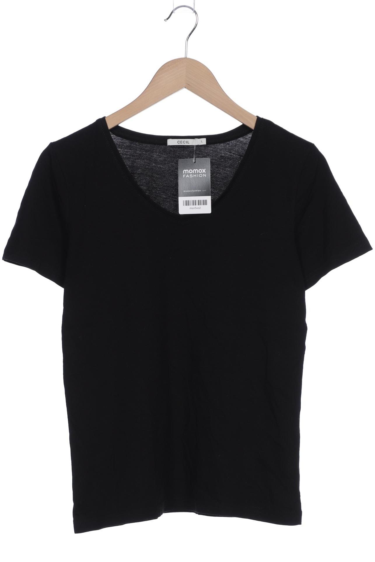 

CECIL Damen T-Shirt, schwarz