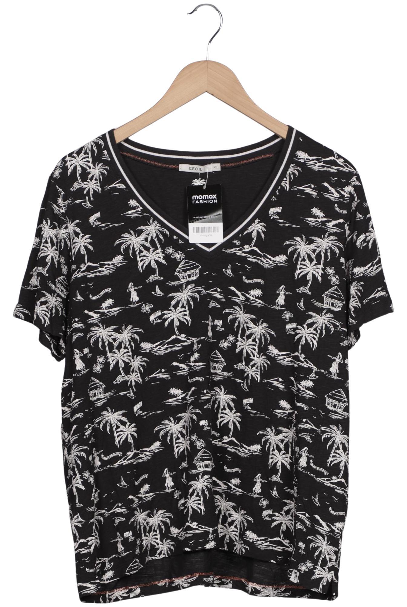 

Cecil Damen T-Shirt, schwarz, Gr. 44